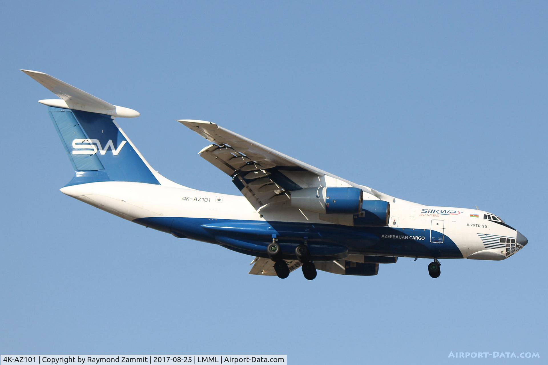 4K-AZ101, 1997 Ilyushin Il-76TD-90VD C/N 1063420716, Ilyushin IL-76 4K-AZ101 Silkway Azerbaijan Cargo