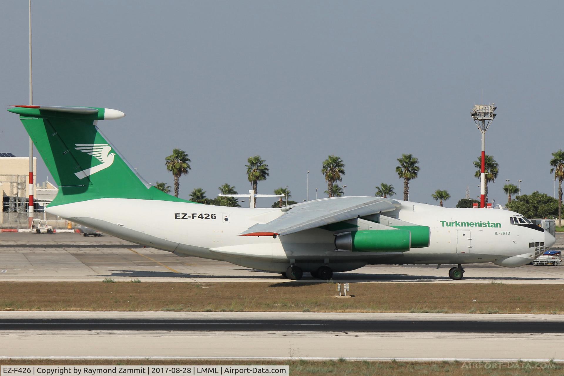 EZ-F426, Ilyushin Il-76TD C/N 1033418609, Ilyushin IL-76 EZ-F426 TurKmenistan Airlines
