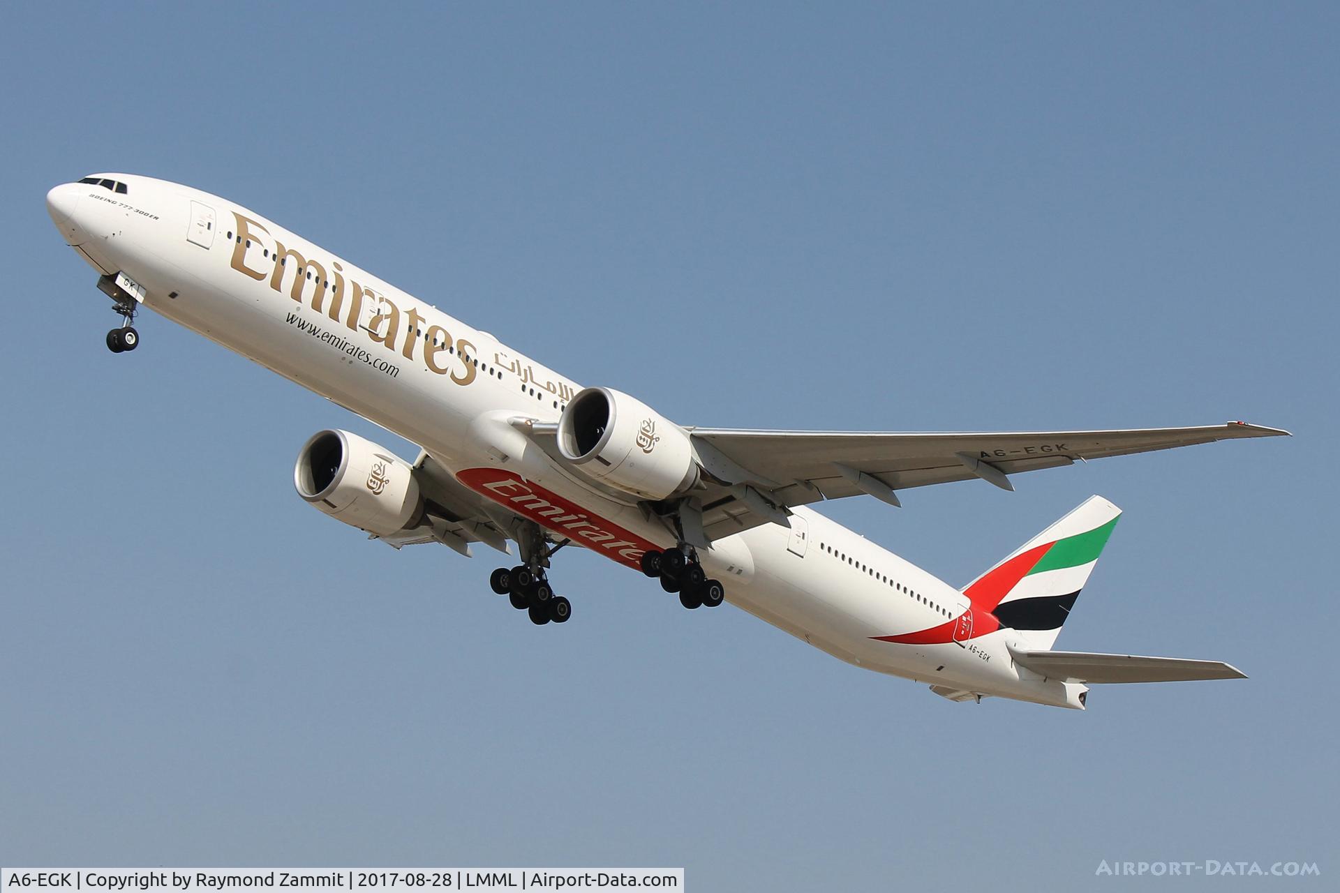 A6-EGK, 2011 Boeing 777-31H/ER C/N 41071, B777 A6-EGK Emirates Airlines