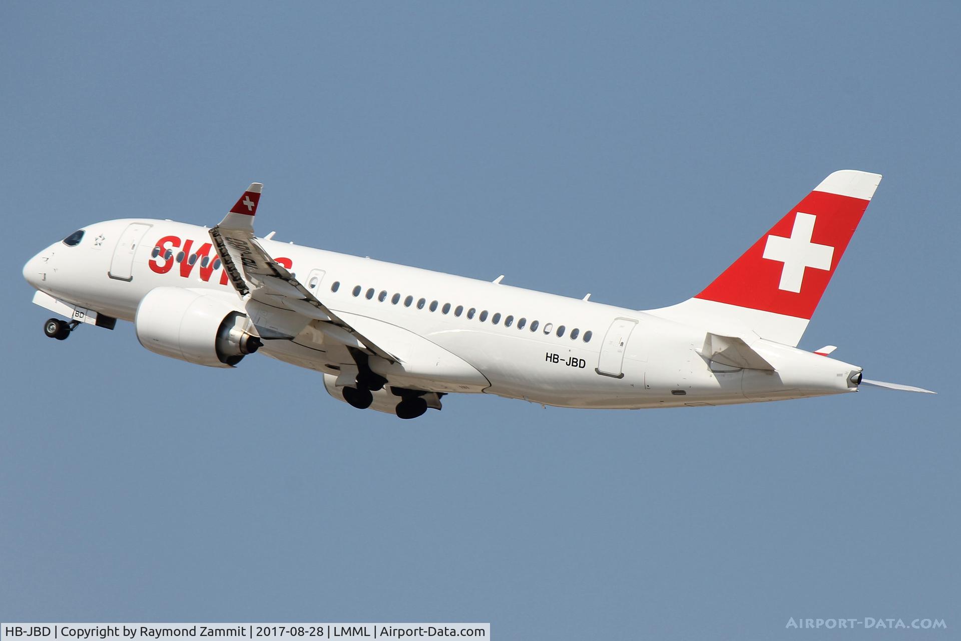 HB-JBD, 2016 Bombardier CSeries CS100 (BD-500-1A10) C/N 50013, Bombardier CS100 HB-JBD Swiss