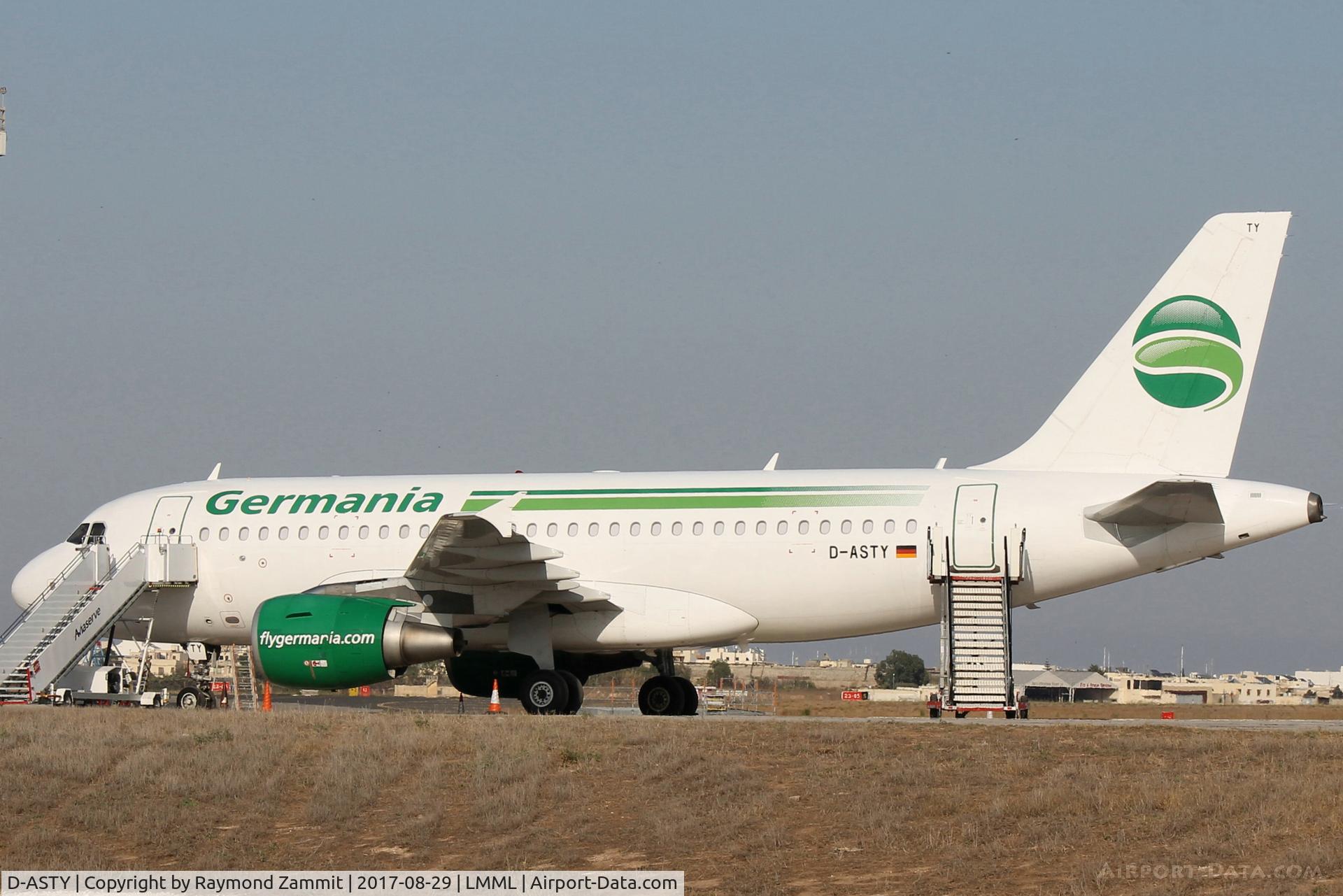 D-ASTY, 2008 Airbus A319-112 C/N 3407, A319 D-ASTY Germania