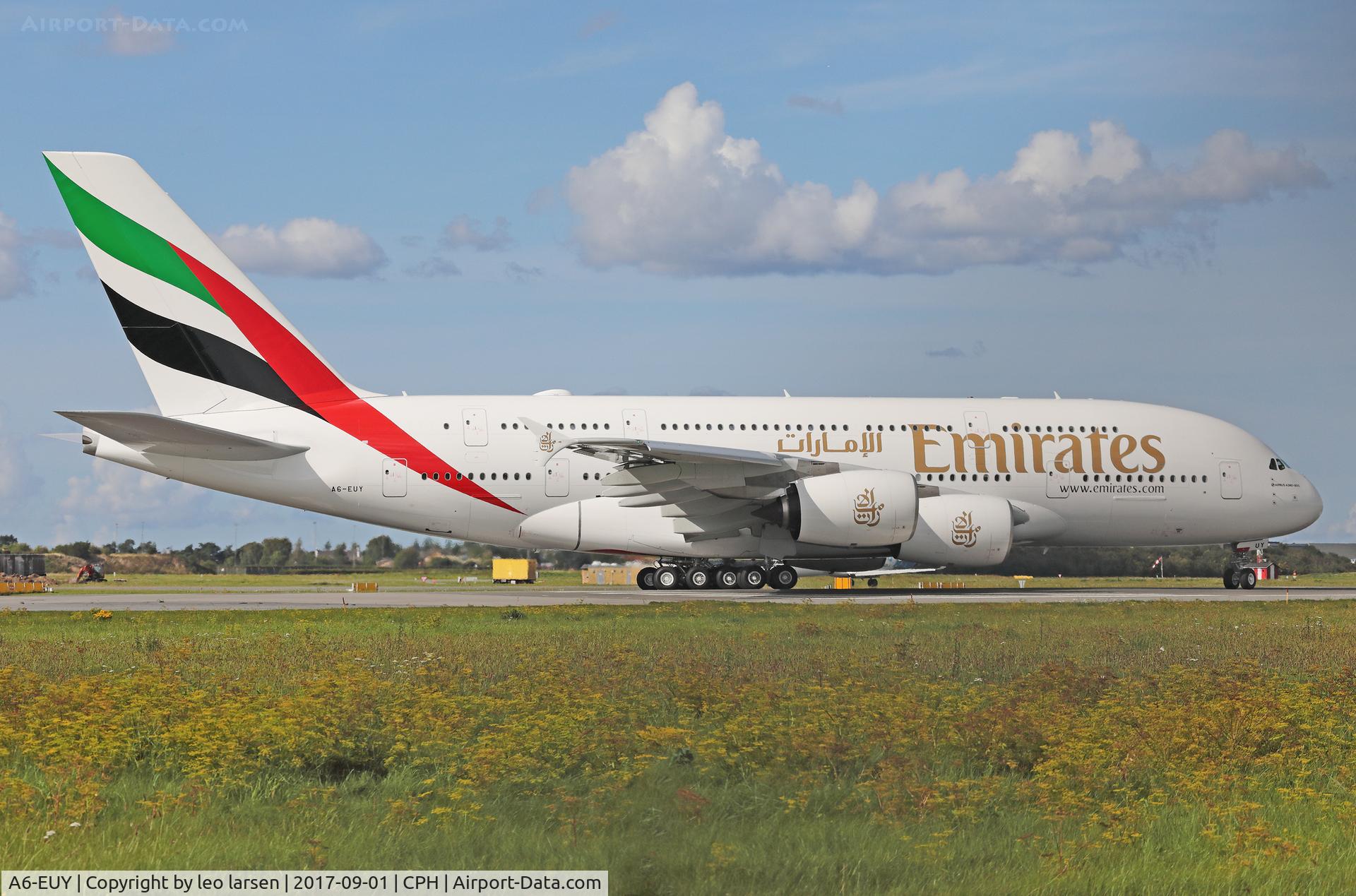 A6-EUY, 2017 Airbus A380-842 C/N 242, Copenhagen 1.9.2017