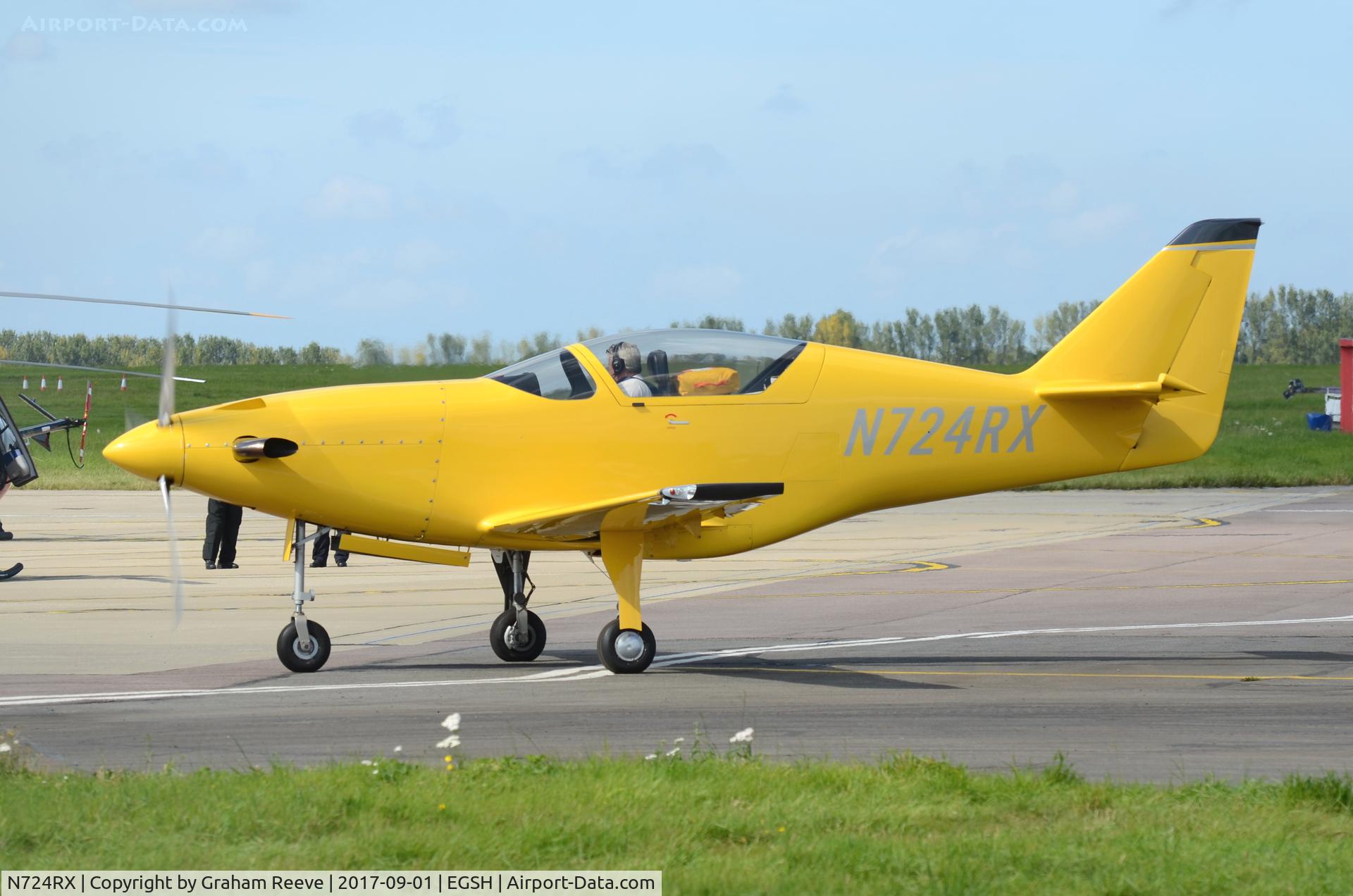 N724RX, 2006 Legend Aircraft Legend C/N 001, Just landed at Norwich.