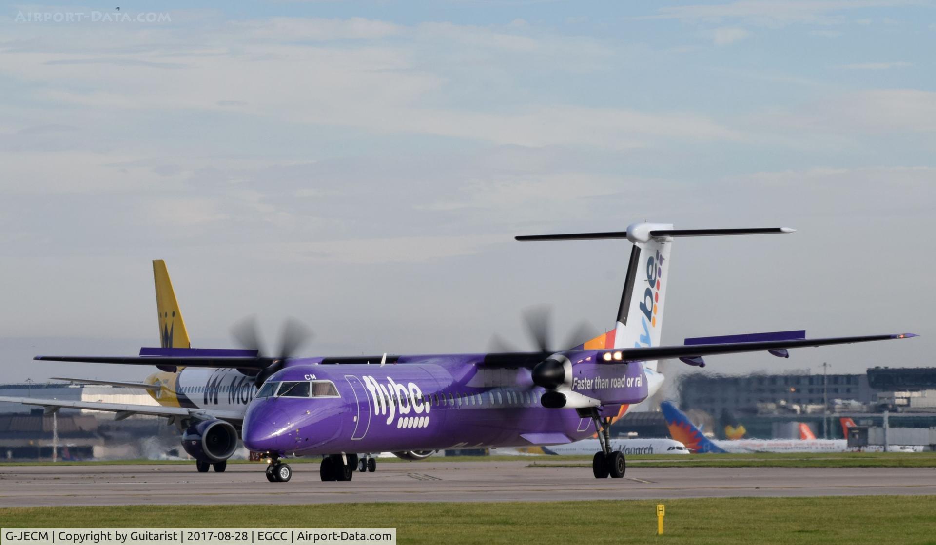 G-JECM, 2005 De Havilland Canada DHC-8-402Q Dash 8 C/N 4118, At Manchester