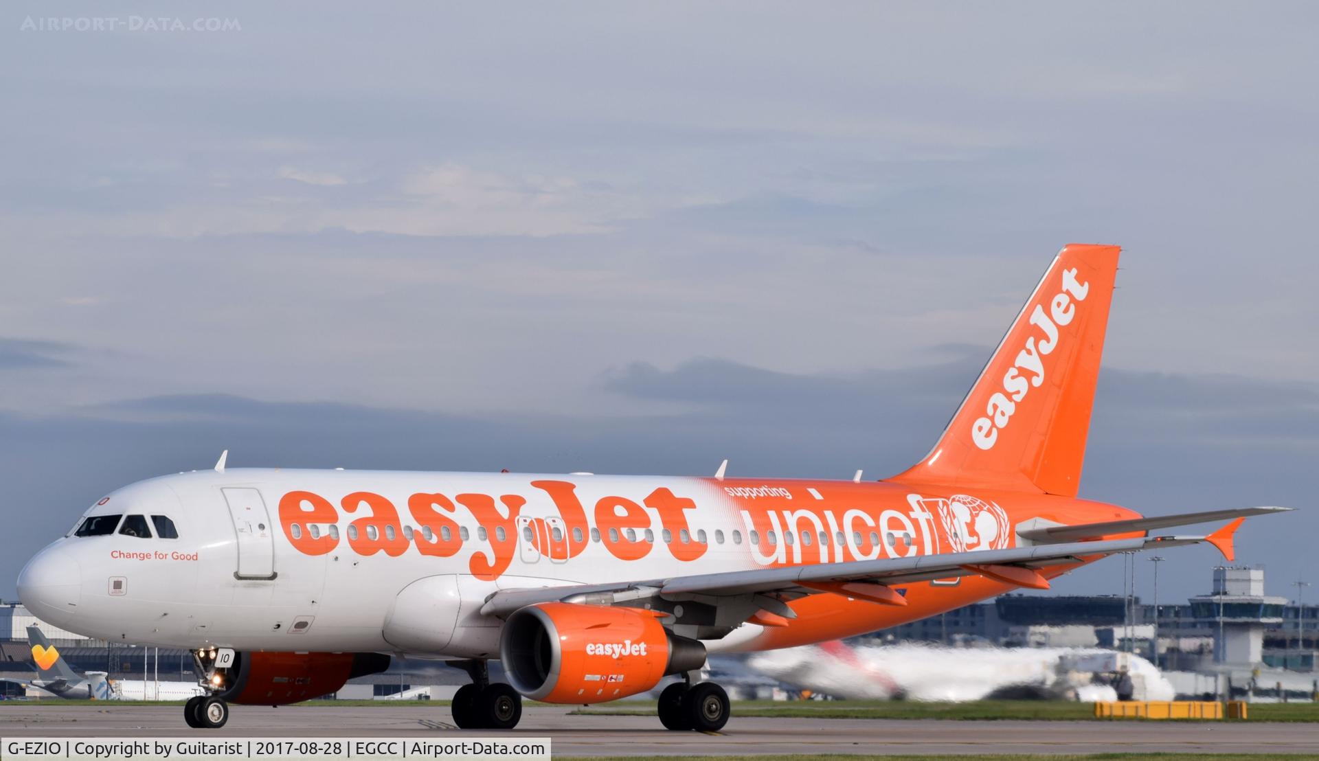 G-EZIO, 2005 Airbus A319-111 C/N 2512, At Manchester