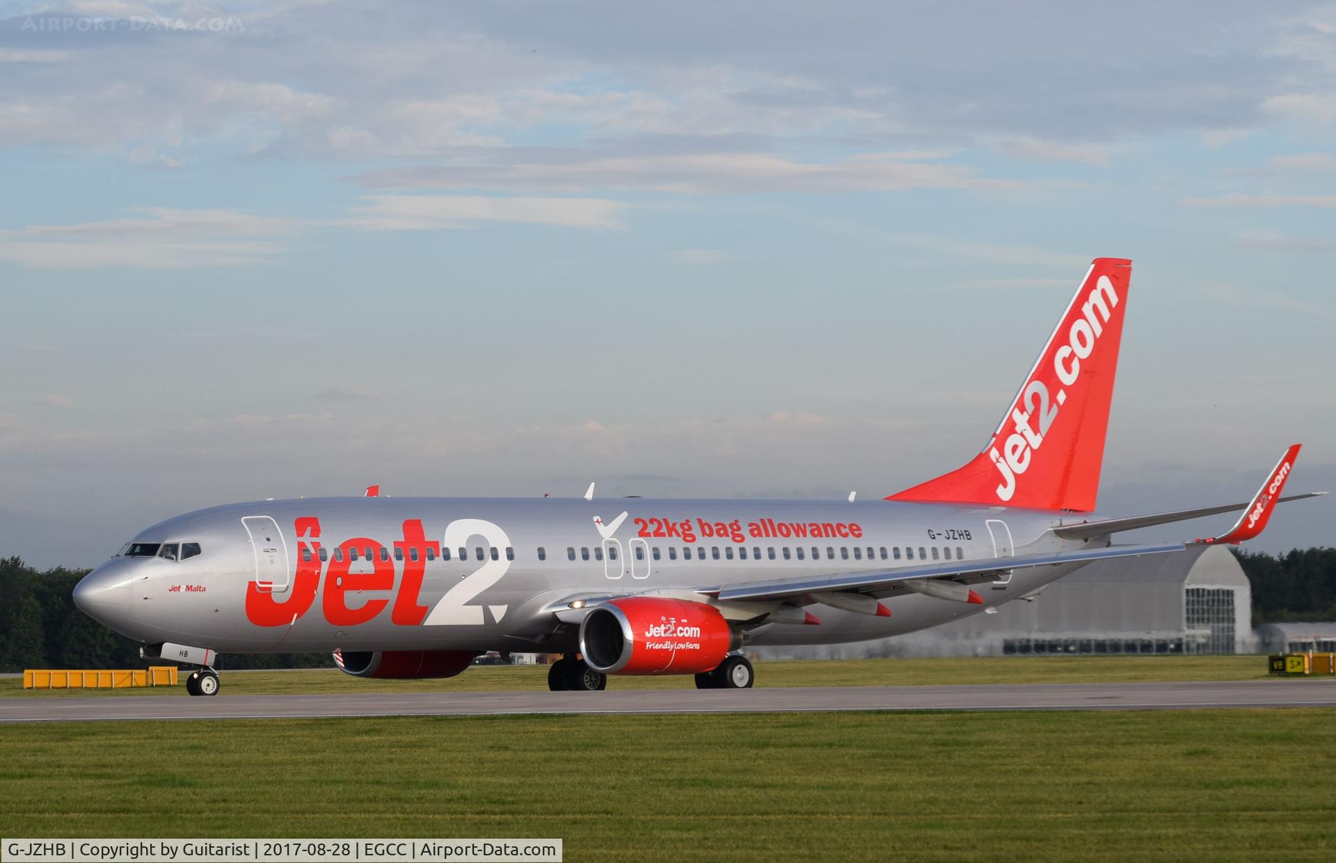 G-JZHB, 2000 Boeing 737-8K5 C/N 28623, At Manchester