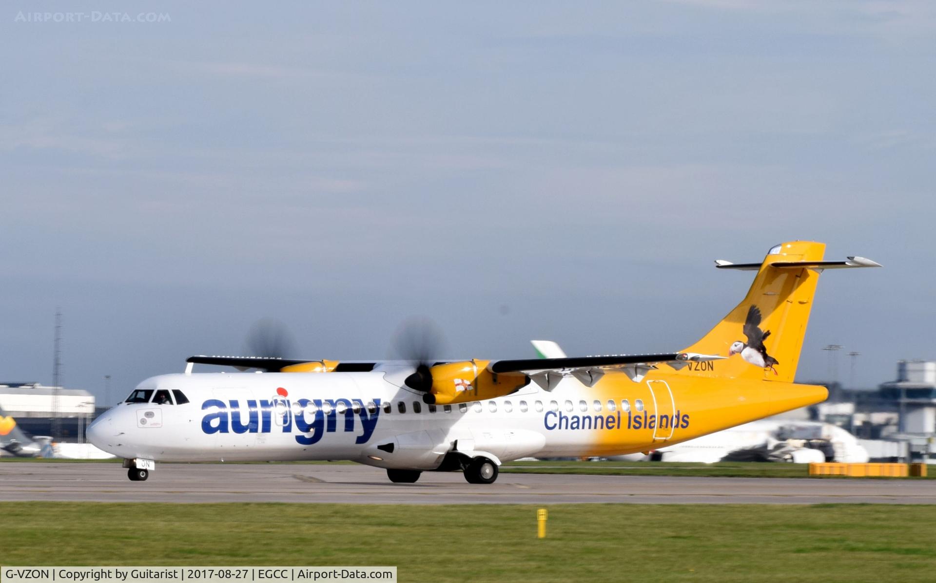 G-VZON, 2009 ATR 72-212A C/N 853, At Manchester