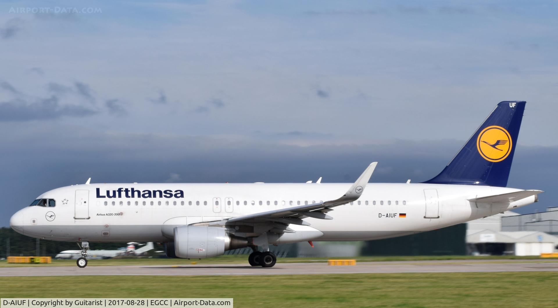 D-AIUF, 2014 Airbus A320-214 C/N 6141, At Manchester