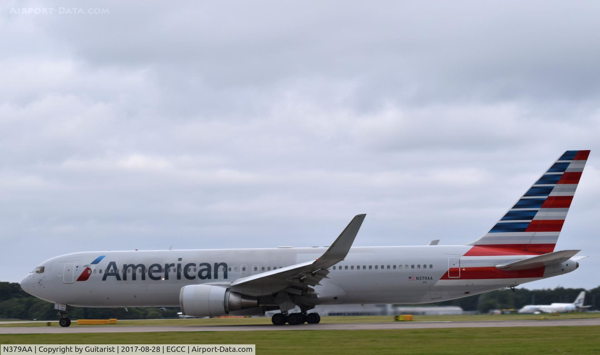 N379AA, 1993 Boeing 767-323/ER C/N 25448, At Manchester