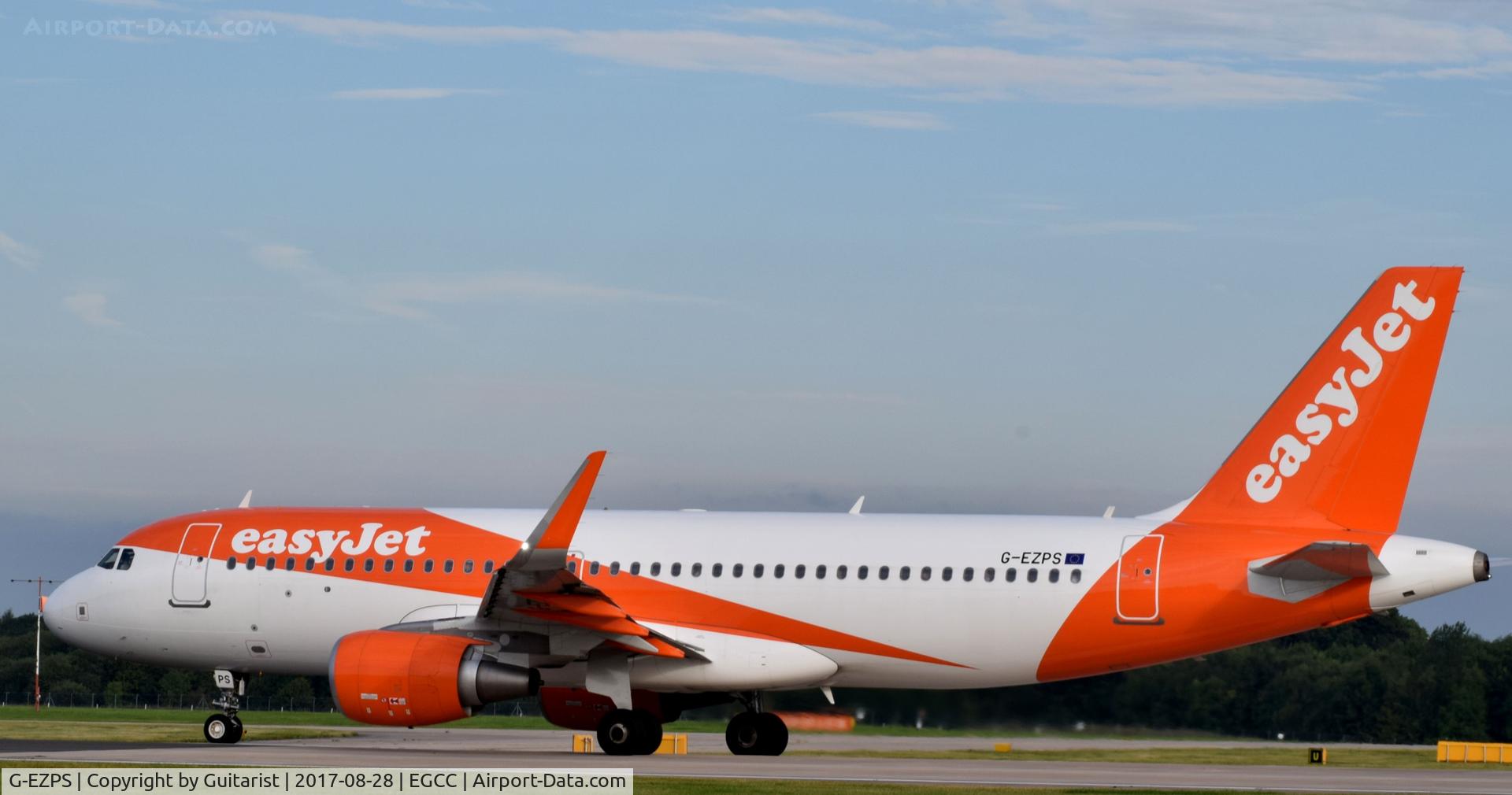 G-EZPS, 2016 Airbus A320-214 C/N 7410, At Manchester