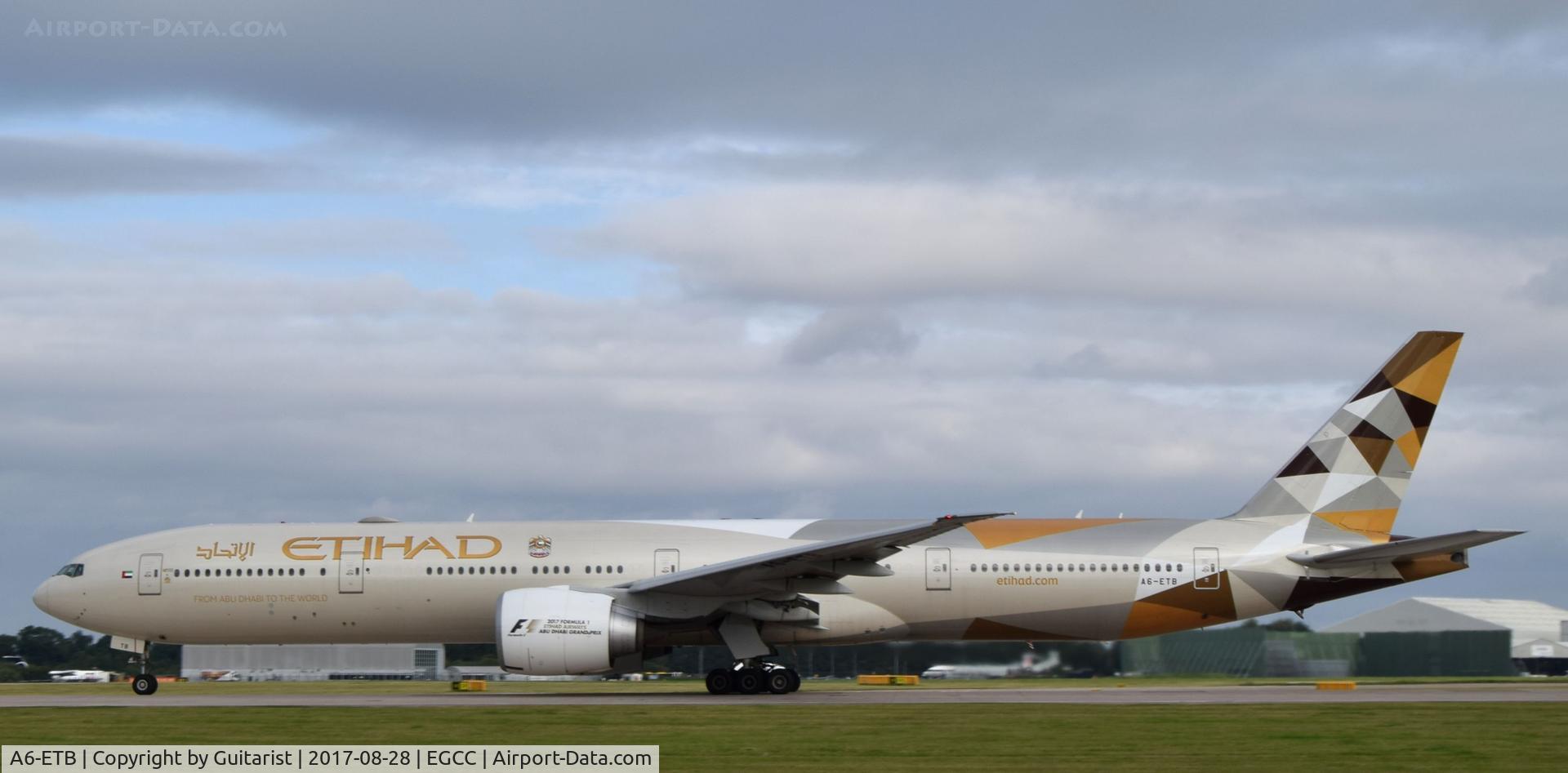 A6-ETB, 2005 Boeing 777-3FX/ER C/N 34598, At Manchester