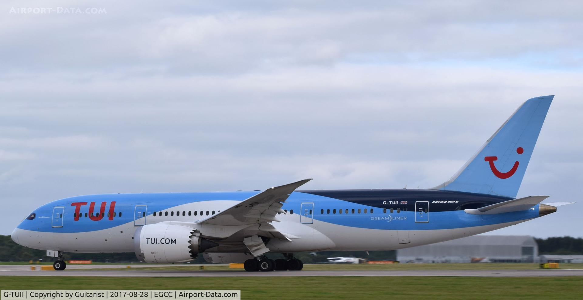 G-TUII, 2015 Boeing 787-8 Dreamliner C/N 37230, At Manchester