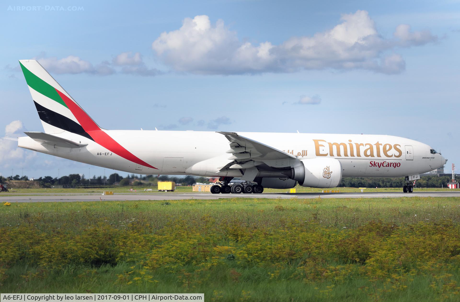 A6-EFJ, 2012 Boeing 777-F1H C/N 35610, Copenhagen 1.9.2017