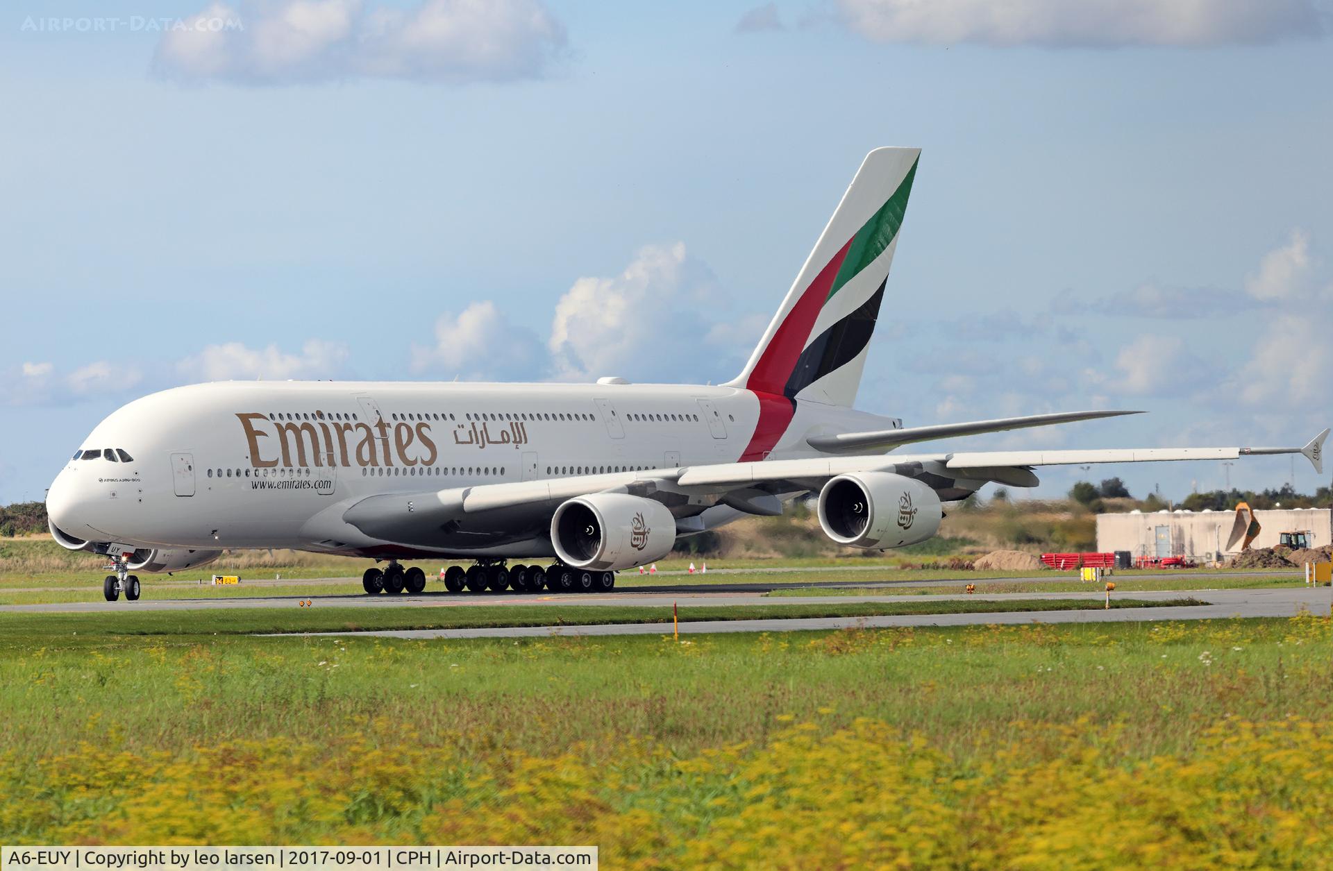 A6-EUY, 2017 Airbus A380-842 C/N 242, Copenhagen 1.9.2017