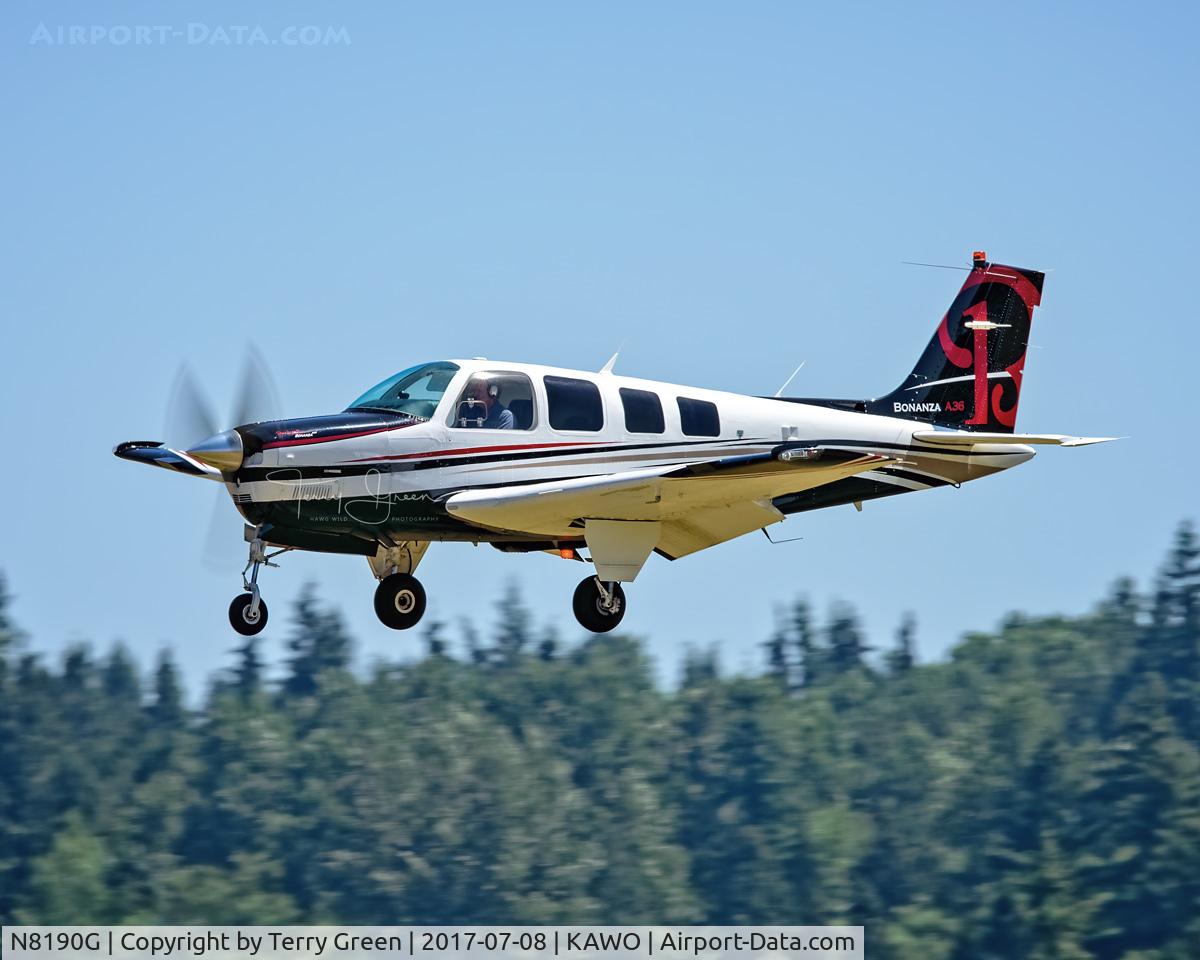 N8190G, 1991 Beech A36 Bonanza 36 C/N E-2658, KAWO