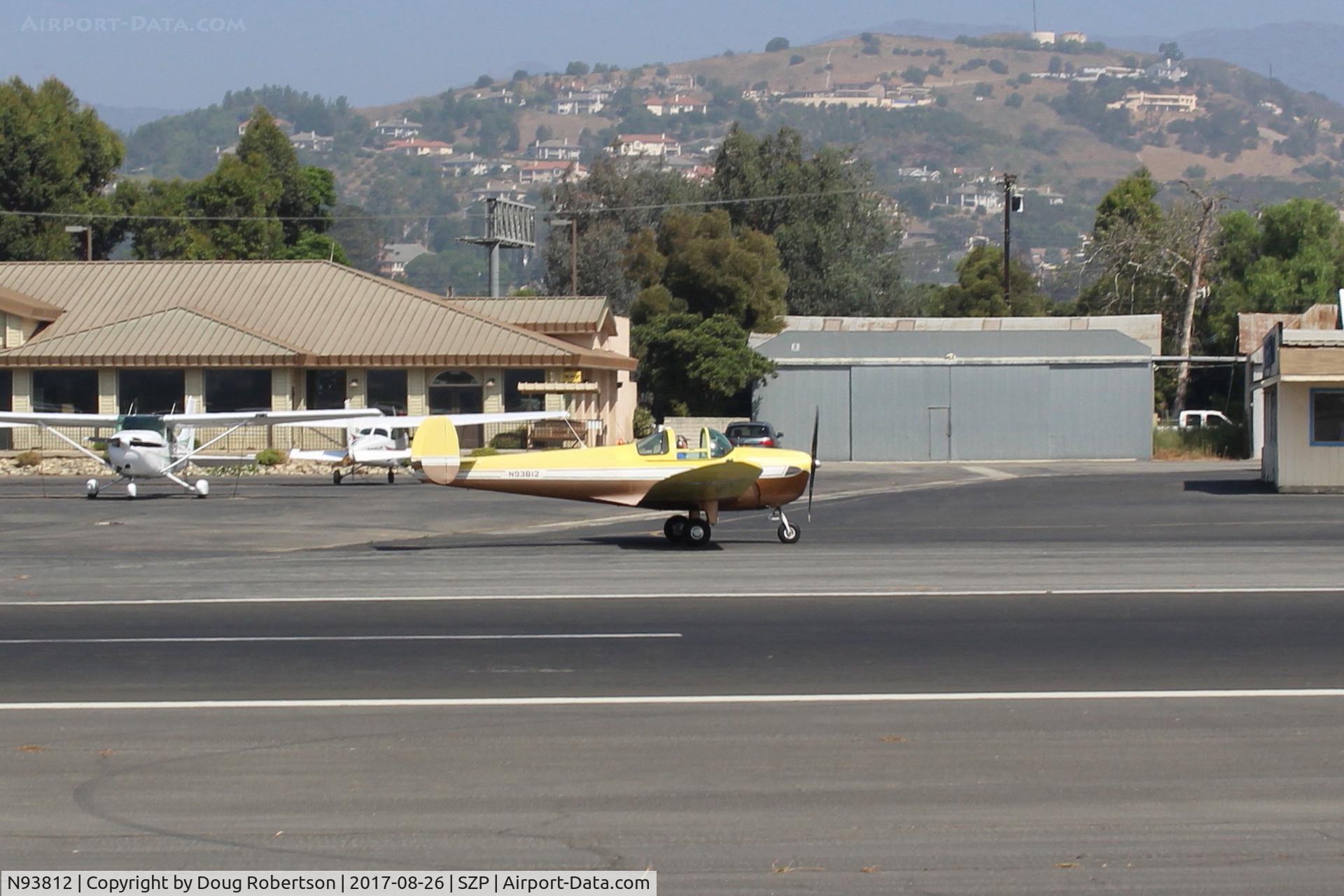 N93812, 1946 Erco 415C Ercoupe C/N 1135, 1946 ERCO ERCOUPE 415-C, Continental A&C75 75 Hp, taxi to Rwy 22