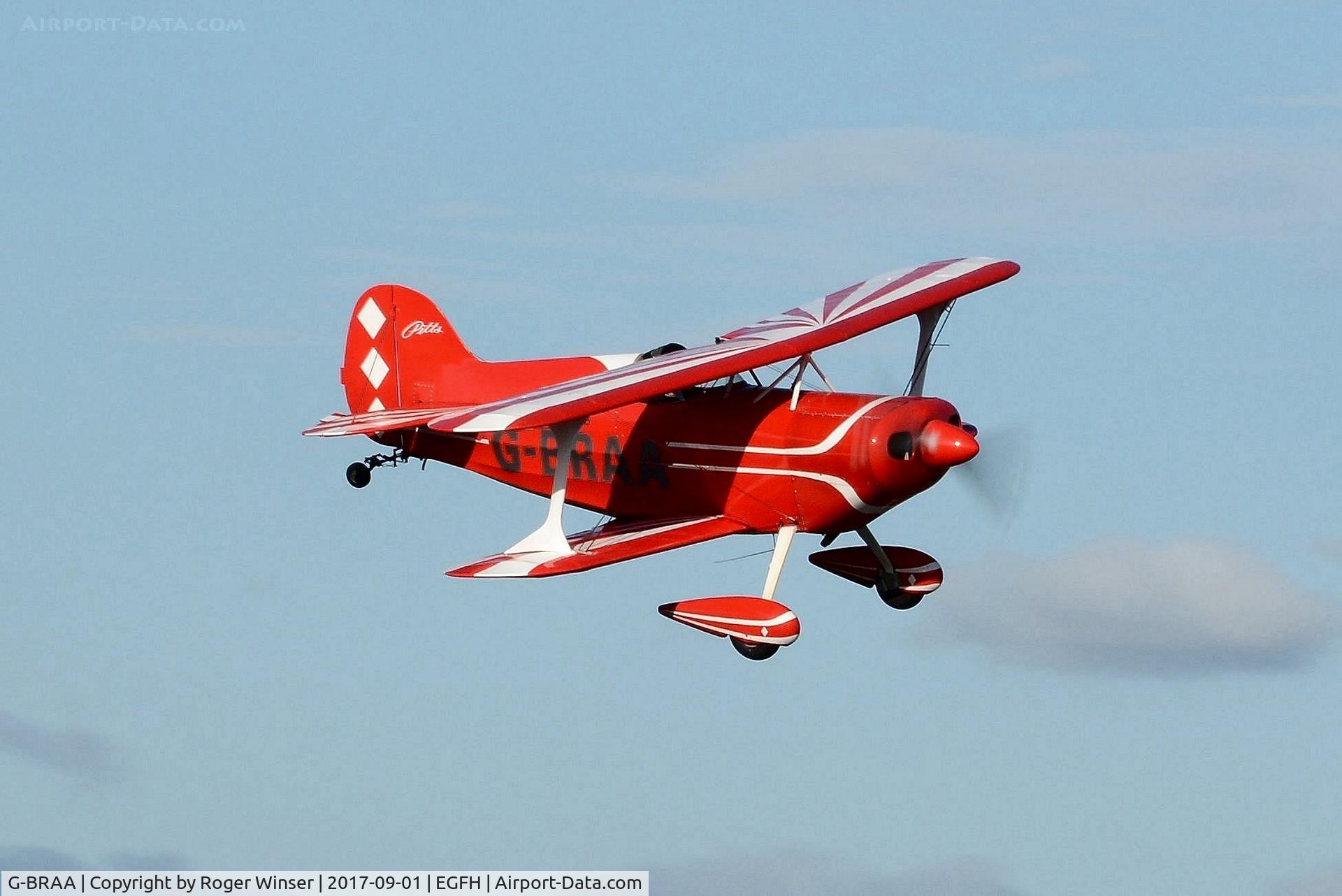 G-BRAA, 1965 Pitts S-1C Special C/N 101-GM, Visiting Pitts Special departing.