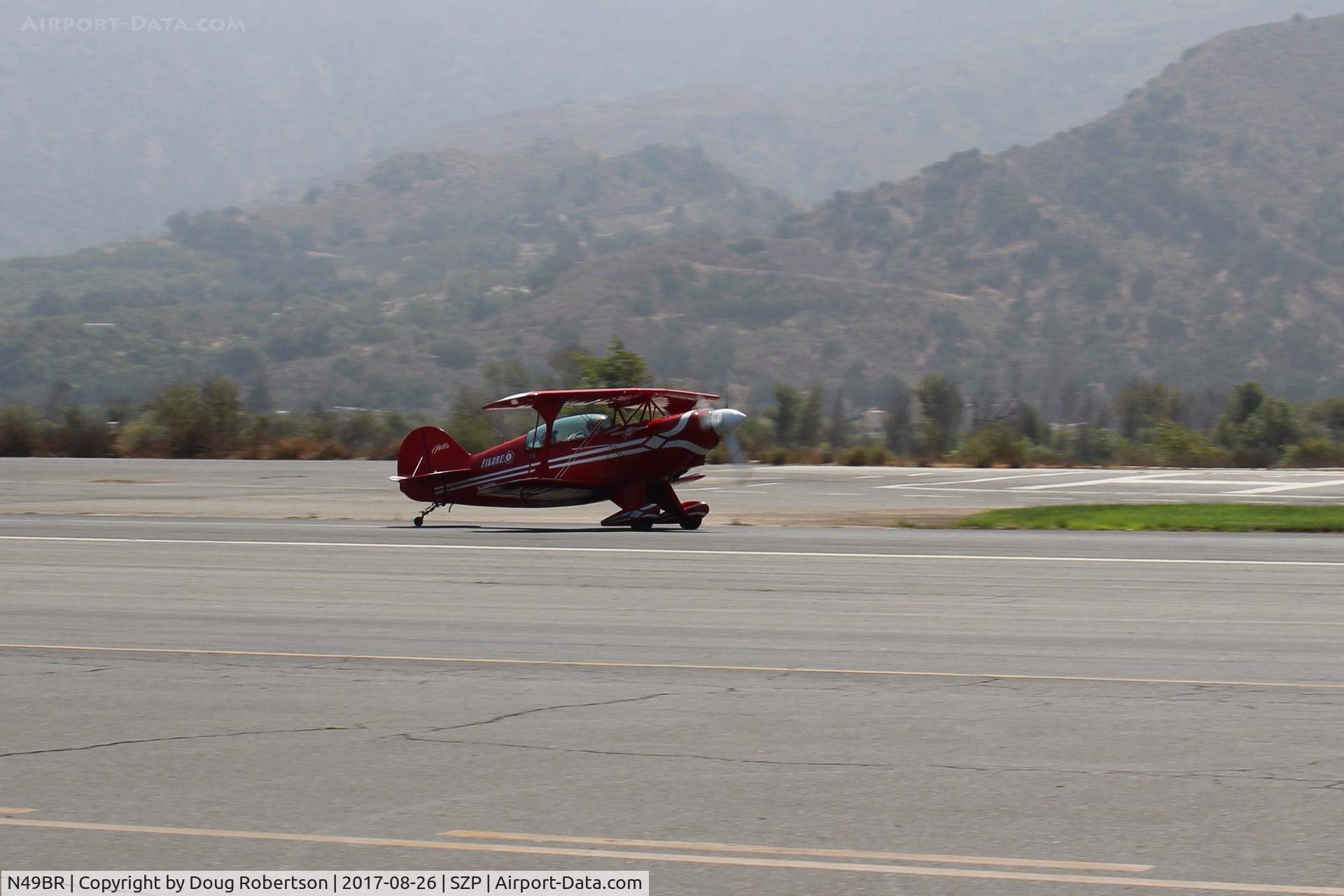 N49BR, Pitts S-2A Special C/N 2212, 1983 Aerotek PITTS S-2A SPECIAL, Lycoming AEIO-360 180 Hp, another landing roll Rwy 22