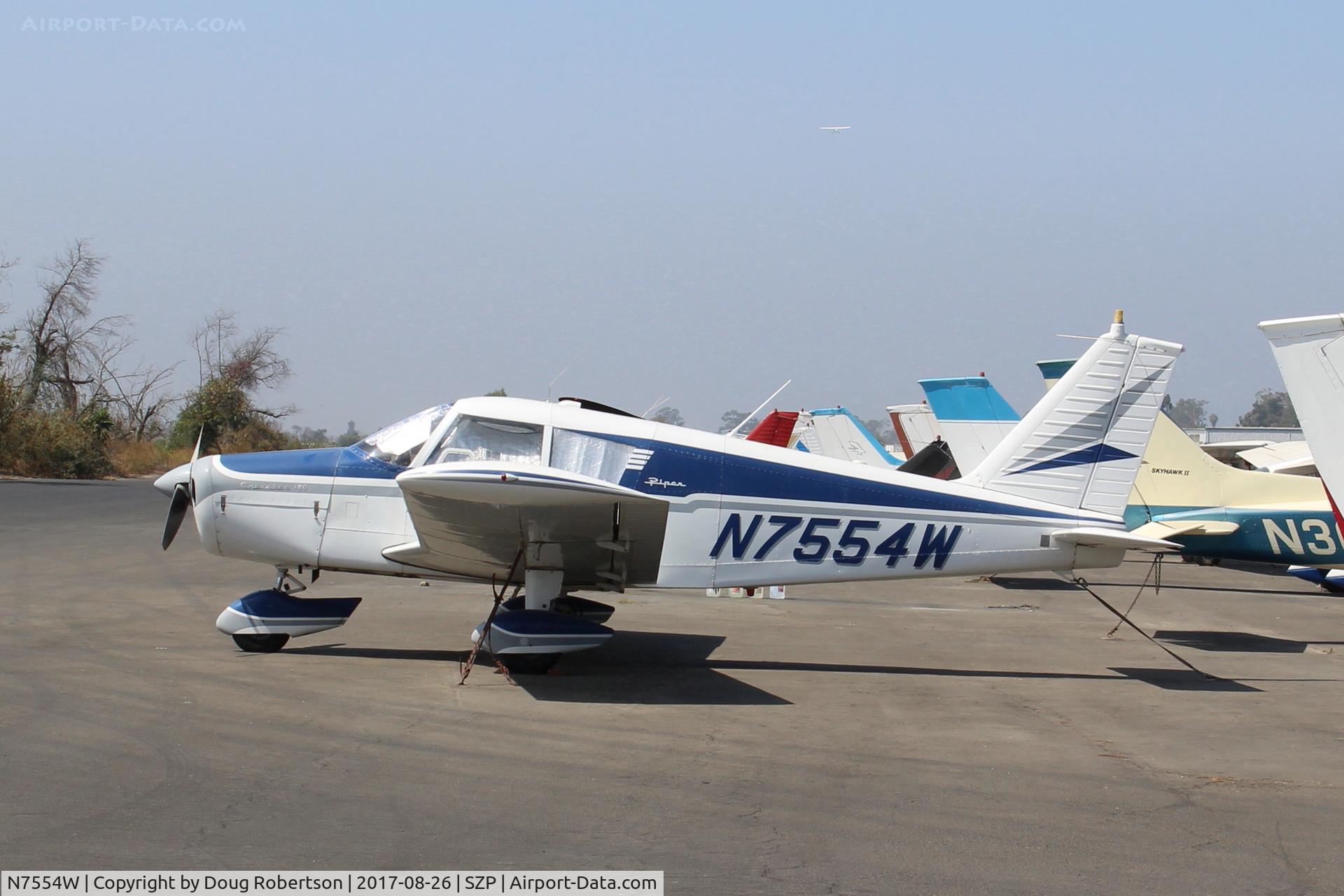 N7554W, 1963 Piper PA-28-180 Cherokee C/N 28-1493, 1963 Piper PA-28-180 CHEROKEE, Lycoming O&VO-360 180 Hp
