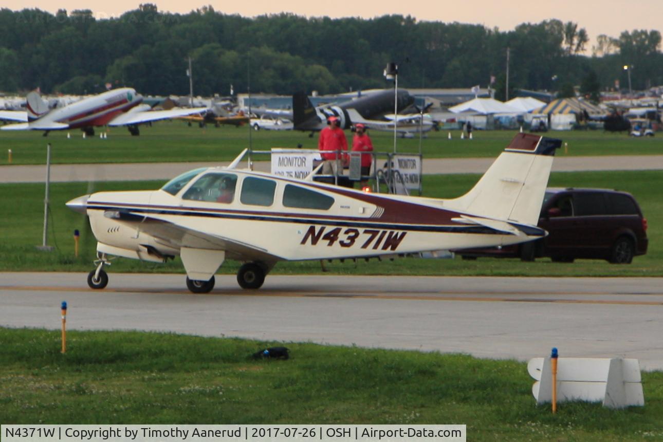 N4371W, 1974 Beech F33A Bonanza C/N CE-501, 1974 Beech F33A, c/n: CE-501