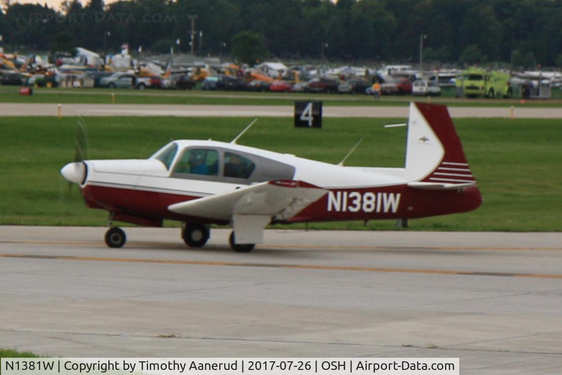 N1381W, 1964 Mooney M20C Ranger C/N 2662, 1964 Mooney M20C, c/n: 2662