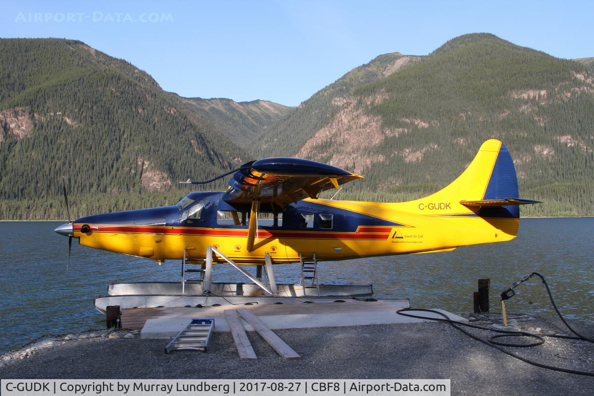 C-GUDK, 1958 De Havilland Canada DHC-3 Turbo Otter Otter C/N 349, On the water of Muncho Lake at Northern Rockies Lodge, BC.