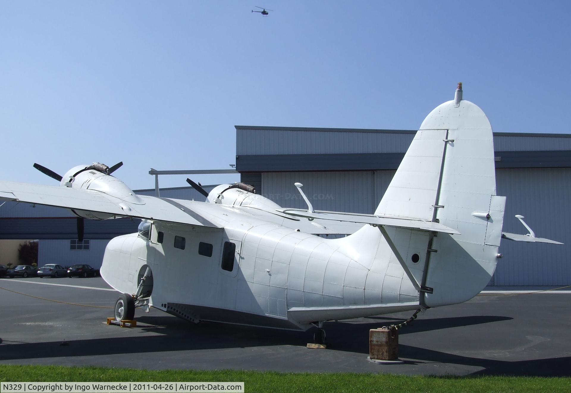 N329, 1945 Grumman G-21A Goose C/N B-140, Grumman G-21A Goose at the Yanks Air Museum, Chino CA