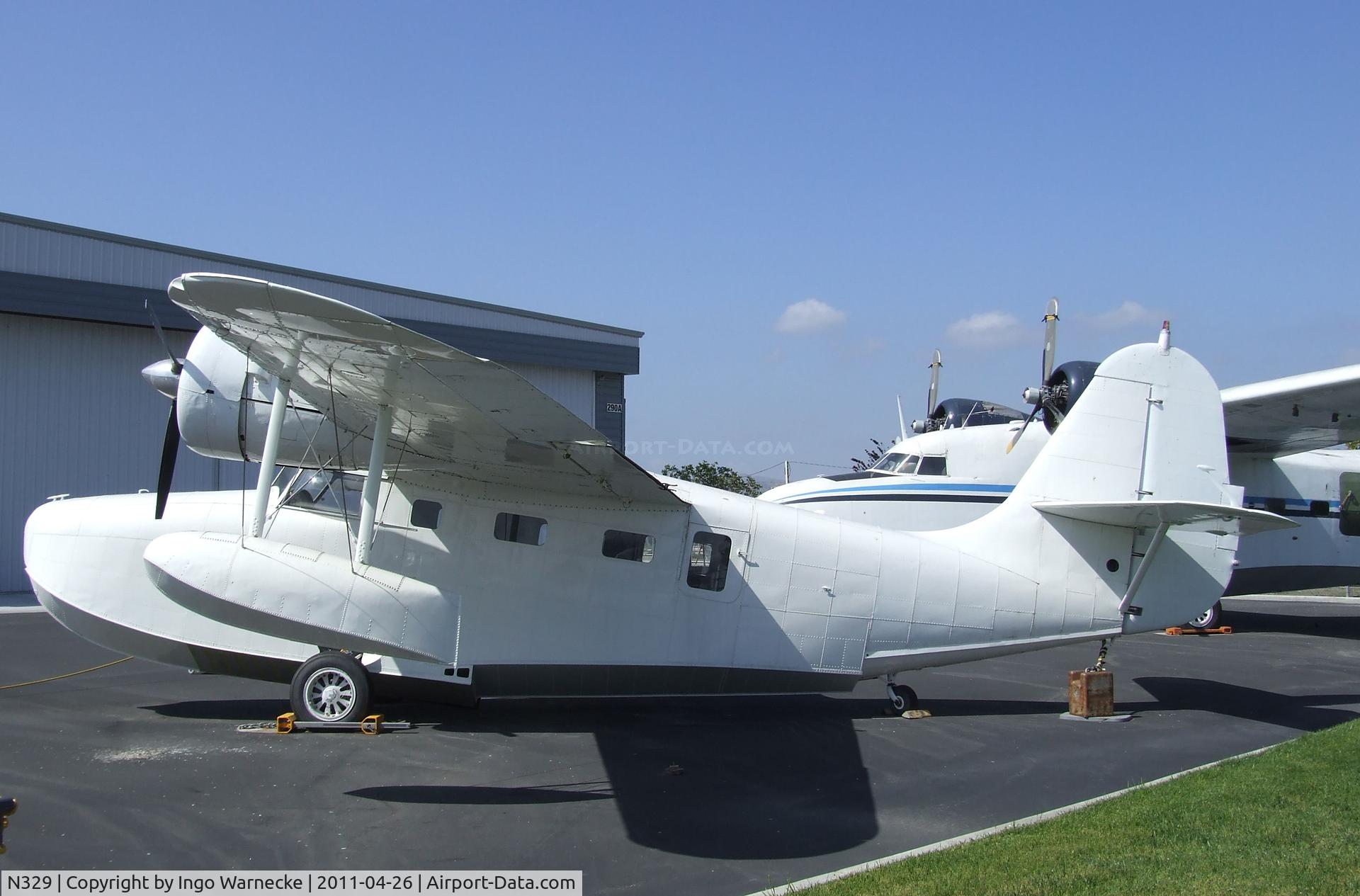 N329, 1945 Grumman G-21A Goose C/N B-140, Grumman G-21A Goose at the Yanks Air Museum, Chino CA