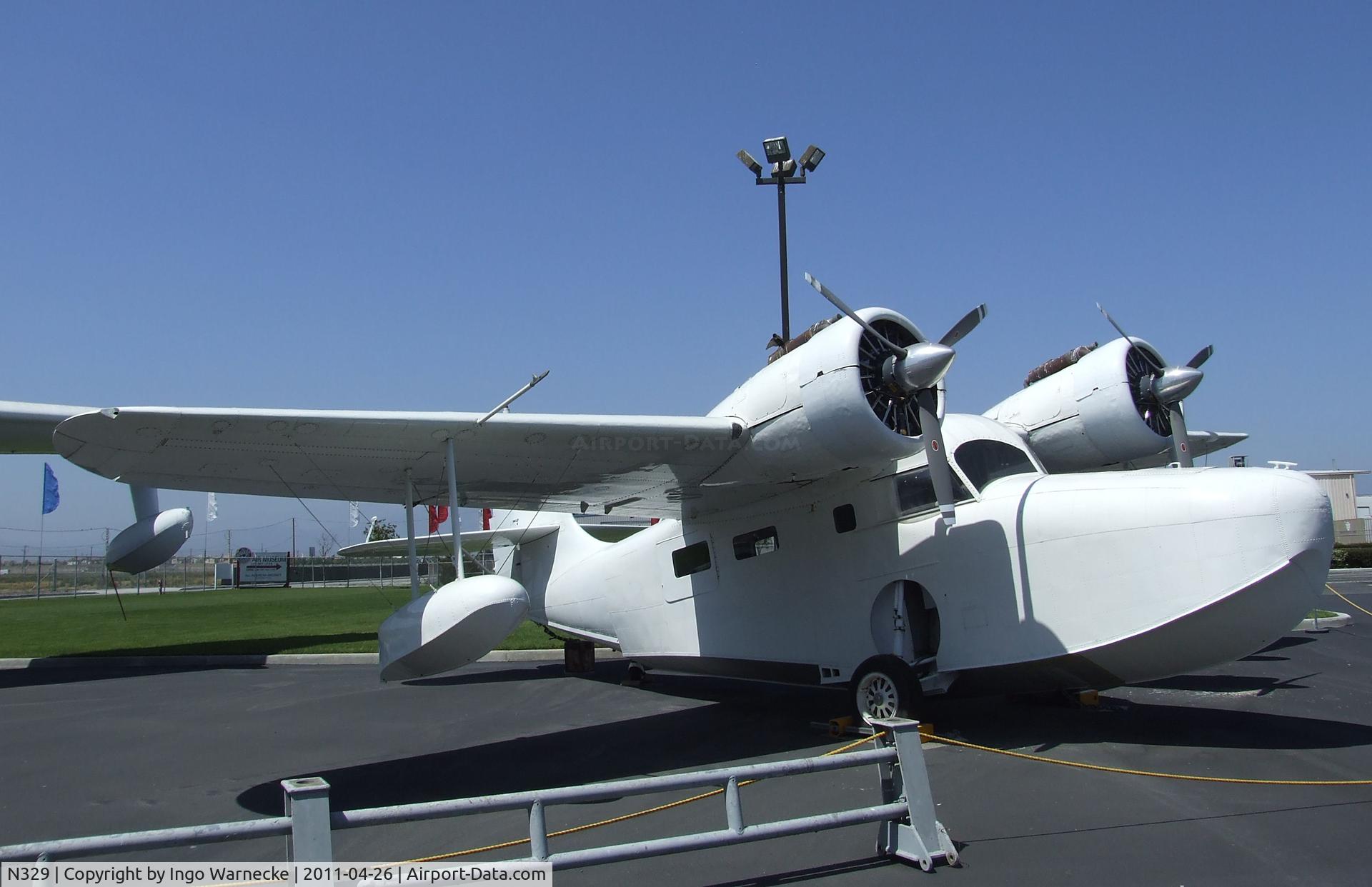 N329, 1945 Grumman G-21A Goose C/N B-140, Grumman G-21A Goose at the Yanks Air Museum, Chino CA