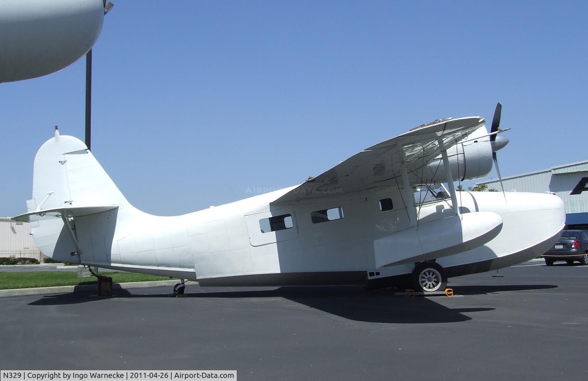 N329, 1945 Grumman G-21A Goose C/N B-140, Grumman G-21A Goose at the Yanks Air Museum, Chino CA