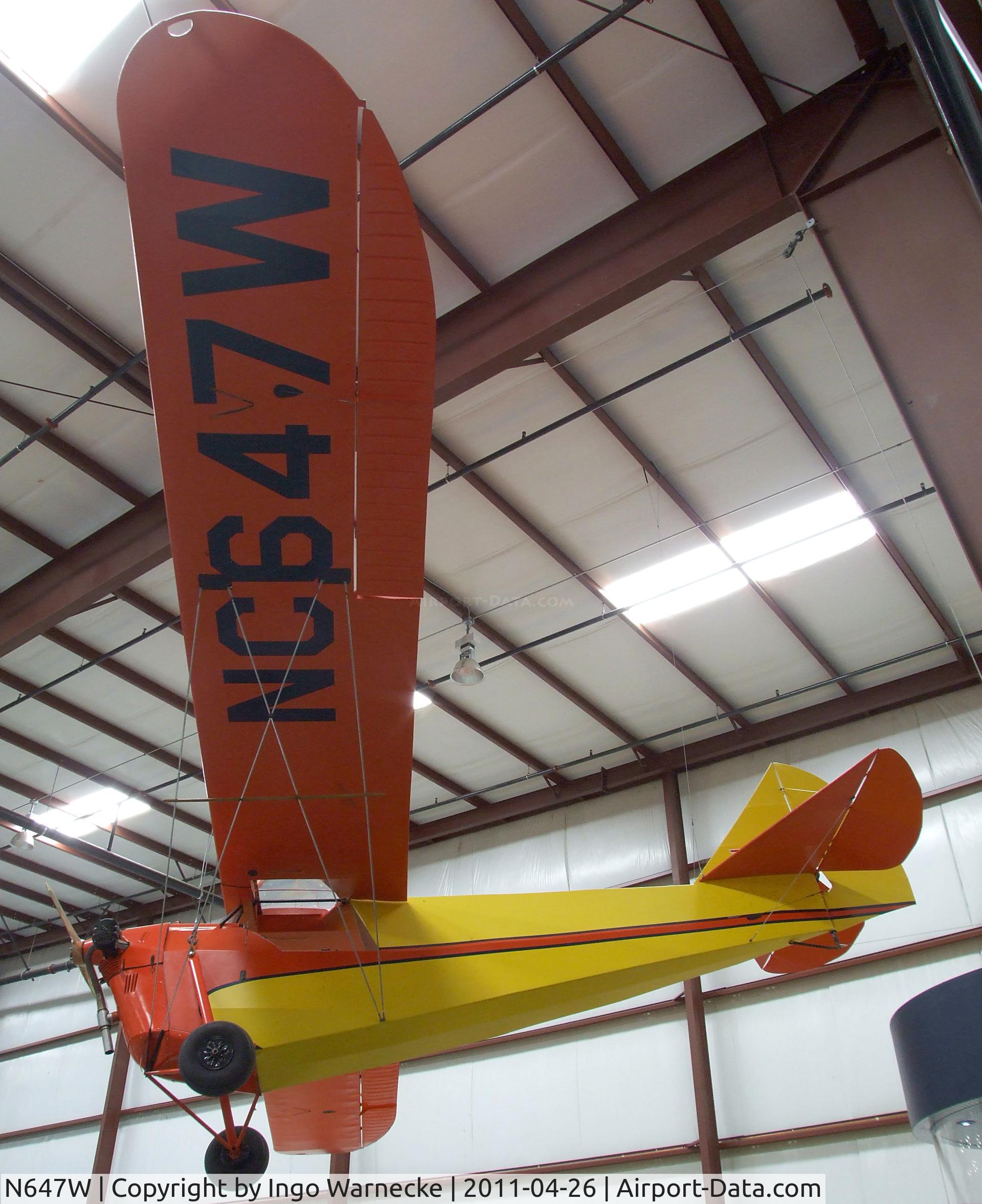 N647W, 1930 Aeronca C-2 C/N 27, Aeronca C-2 at the Yanks Air Museum, Chino CA
