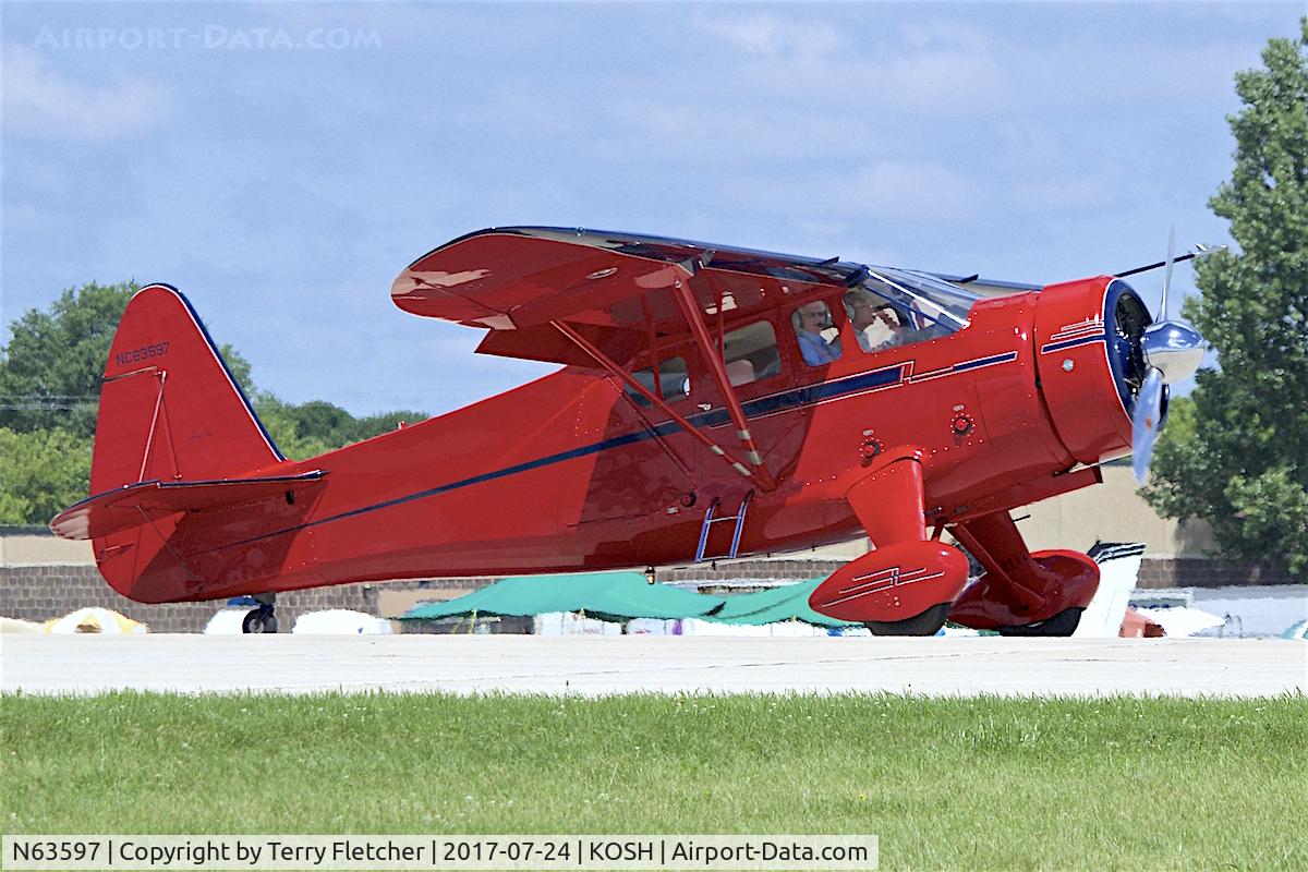 N63597, 1947 Howard Aircraft DGA-15P C/N 1830, At 2017 EAA Airventure at Oshkosh