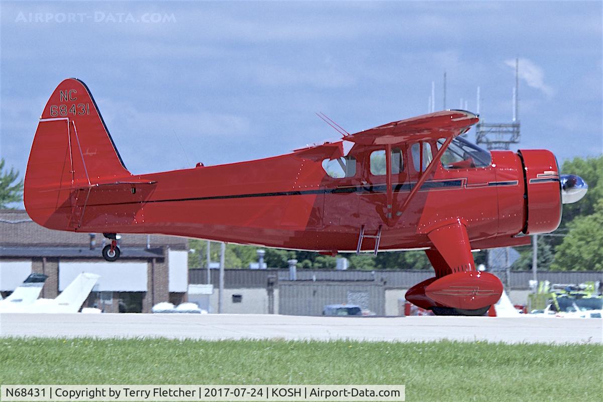 N68431, 1943 Howard Aircraft DGA-15P C/N 991, At 2017 EAA Airventure at Oshkosh