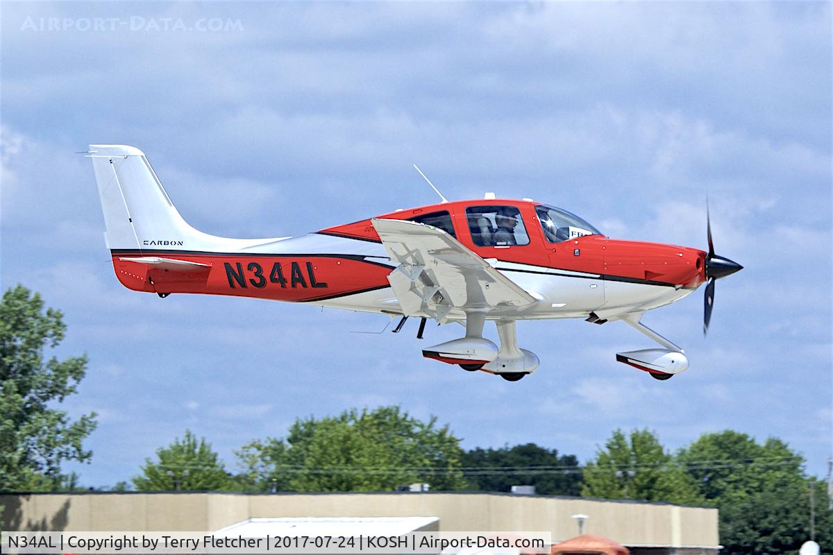 N34AL, 2017 Cirrus SR22T C/N 1516, At 2017 EAA Airventure at Oshkosh