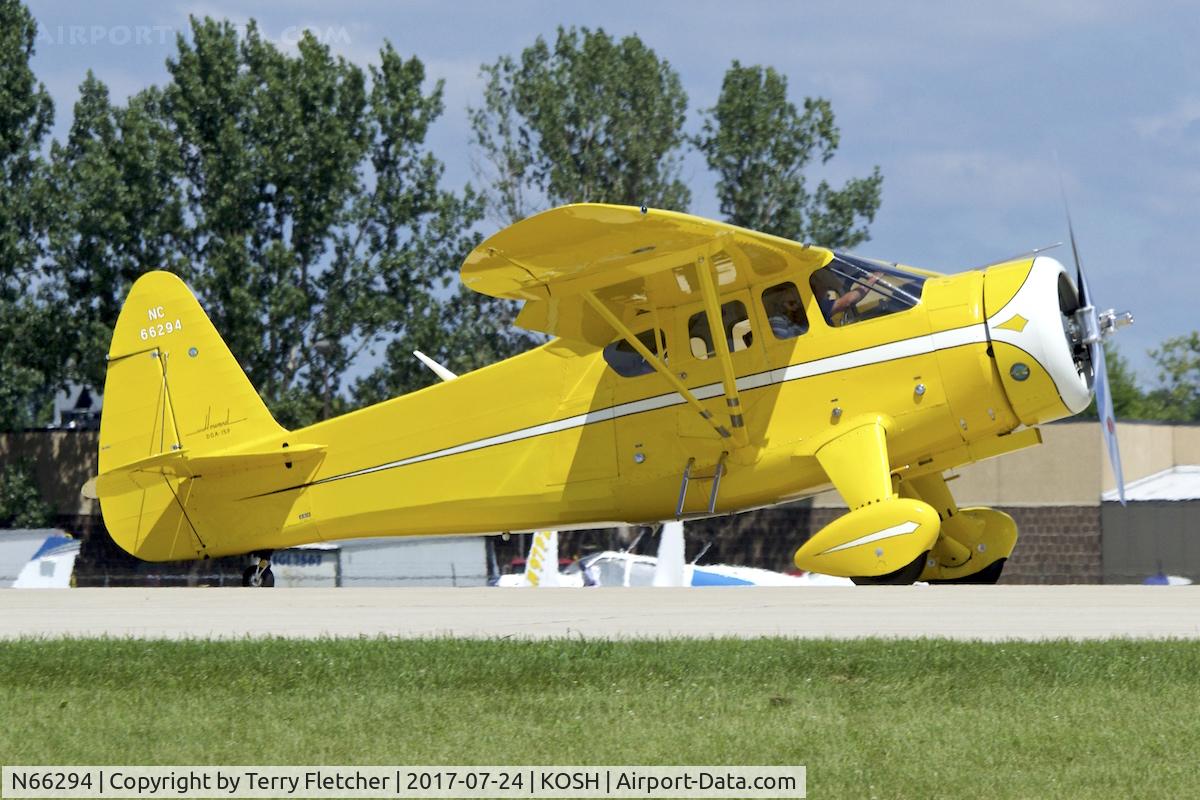 N66294, 1943 Howard Aircraft DGA-15P C/N 892, At 2017 EAA Airventure at Oshkosh