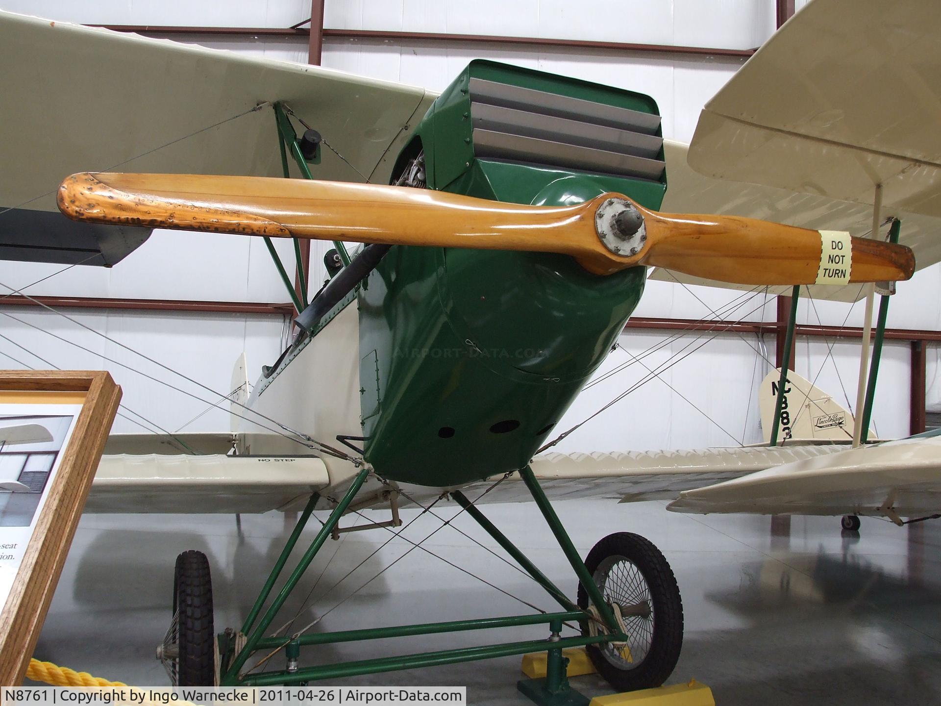 N8761, Swallow Airplane Manufacturing Co Swallow TP C/N 161, Swallow Airplane Mfg Co Swallow TP at the Yanks Air Museum, Chino CA