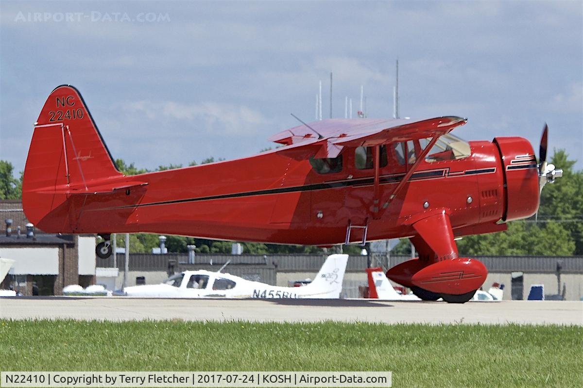 N22410, 1940 Howard Aircraft DGA-15P C/N 509, At 2017 EAA AirVenture at Oshkosh