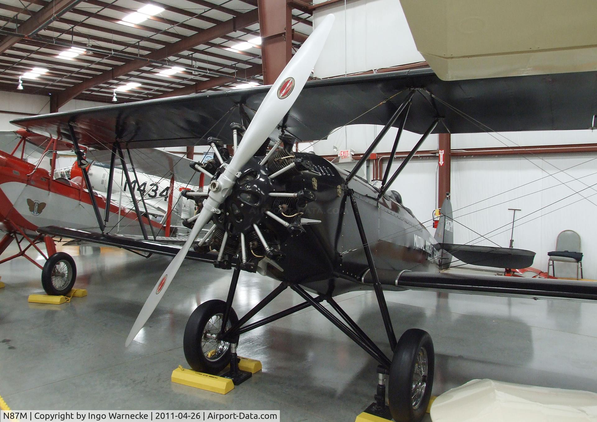 N87M, 1929 Mutual Aircraft Co. Blackbird C/N 01, Mutual Aircraft Co Blackbird at the Yanks Air Museum, Chino CA