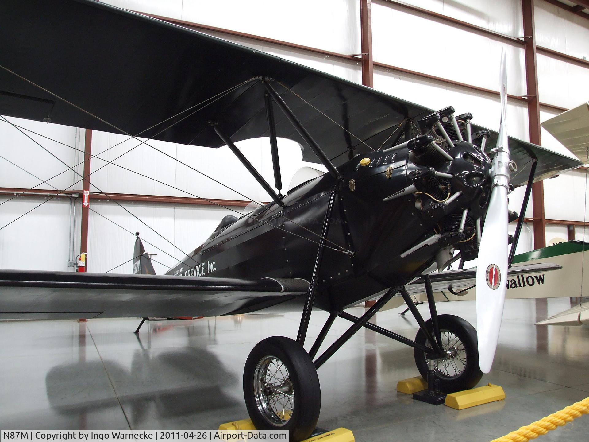 N87M, 1929 Mutual Aircraft Co. Blackbird C/N 01, Mutual Aircraft Co Blackbird at the Yanks Air Museum, Chino CA