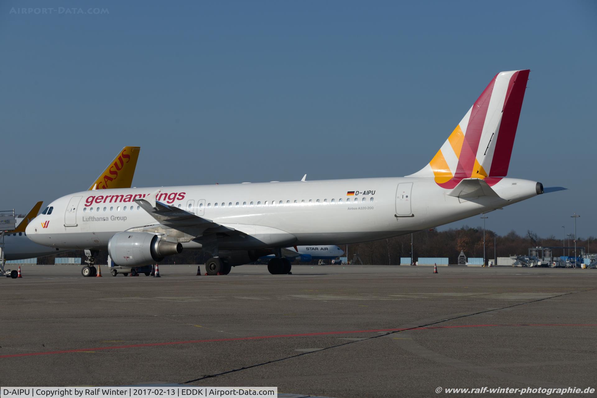 D-AIPU, 1990 Airbus A320-211 C/N 135, Airbus A320-211 - 4U GWI Germanwings ex Lufthansa 'Dresden' - 135 - D-AIPU - 13.02.2017 - CGN