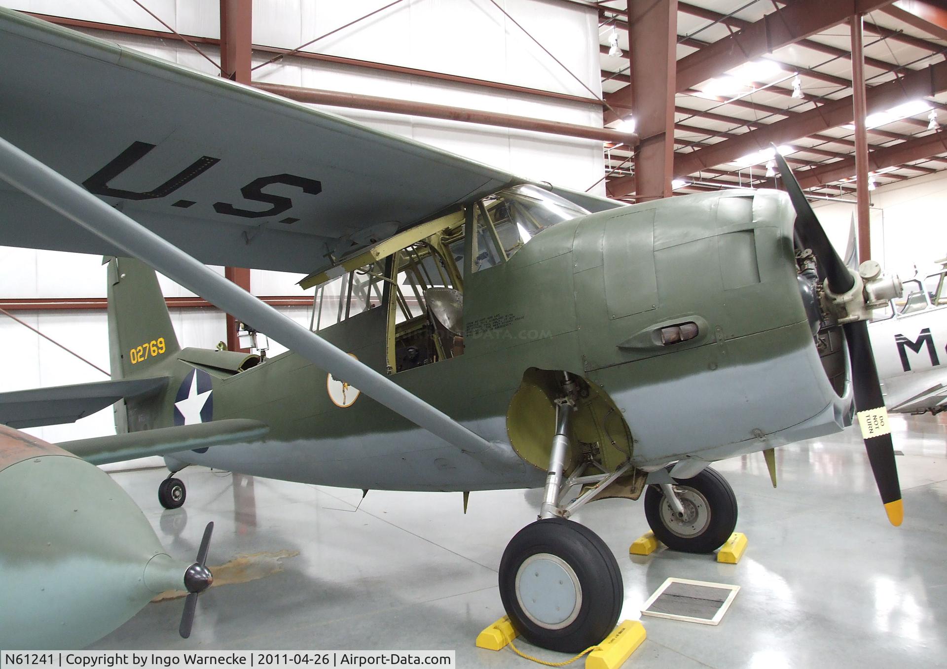 N61241, 1941 Curtiss-Wright O-52 Owl C/N 14302, Curtiss-Wright O-52 Owl at the Yanks Air Museum, Chino CA