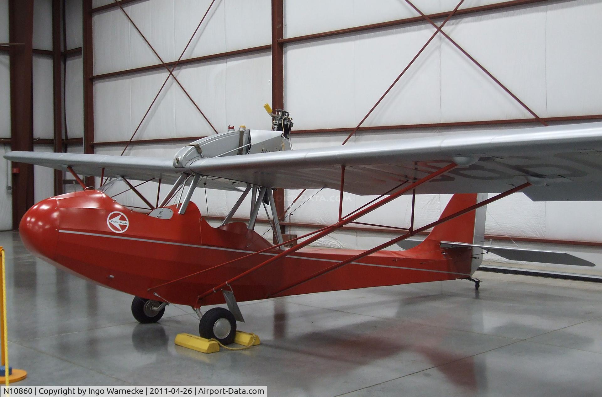 N10860, Curtiss-Wright JR CW1 C/N 1086, Curtiss-Wright JR CW-1 Junior at the Yanks Air Museum, Chino CA