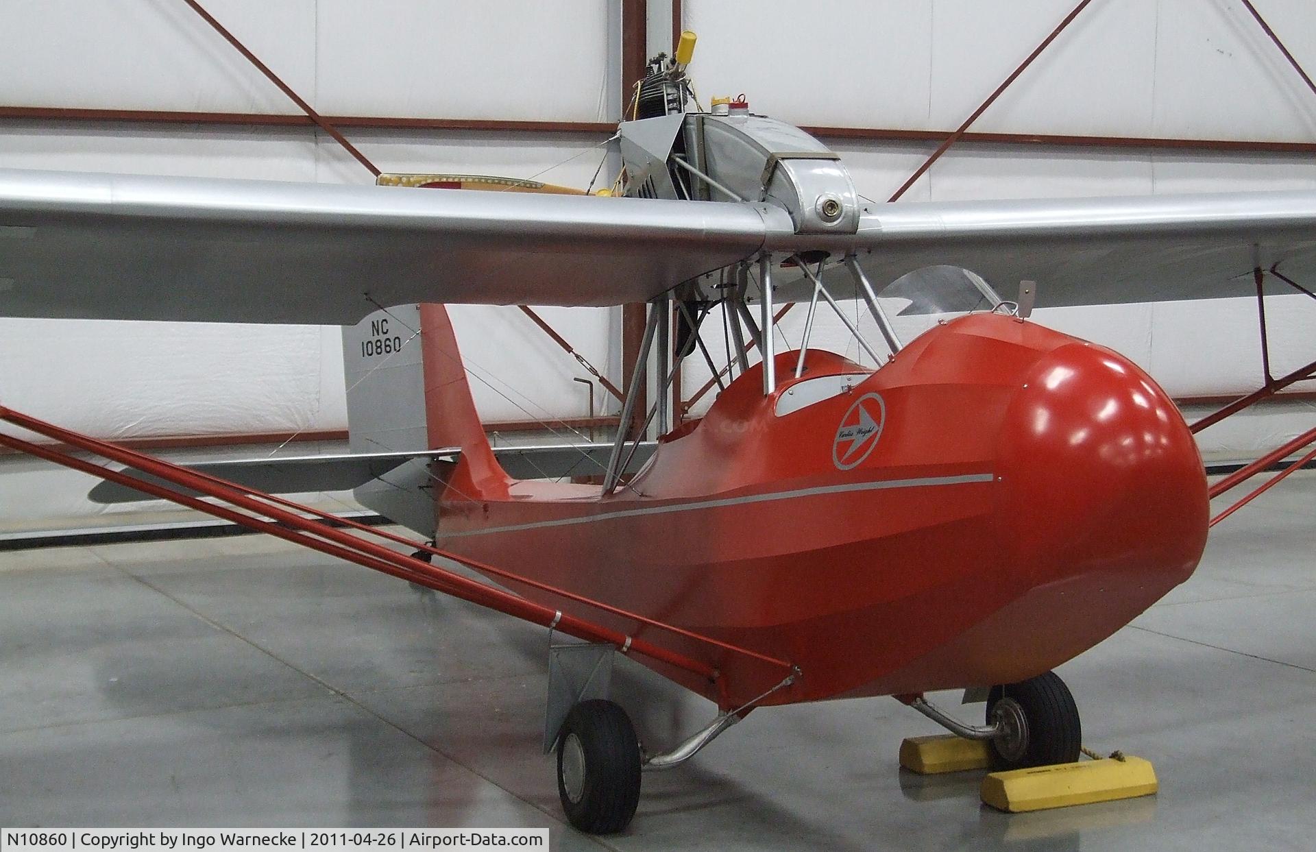 N10860, Curtiss-Wright JR CW1 C/N 1086, Curtiss-Wright JR CW-1 Junior at the Yanks Air Museum, Chino CA