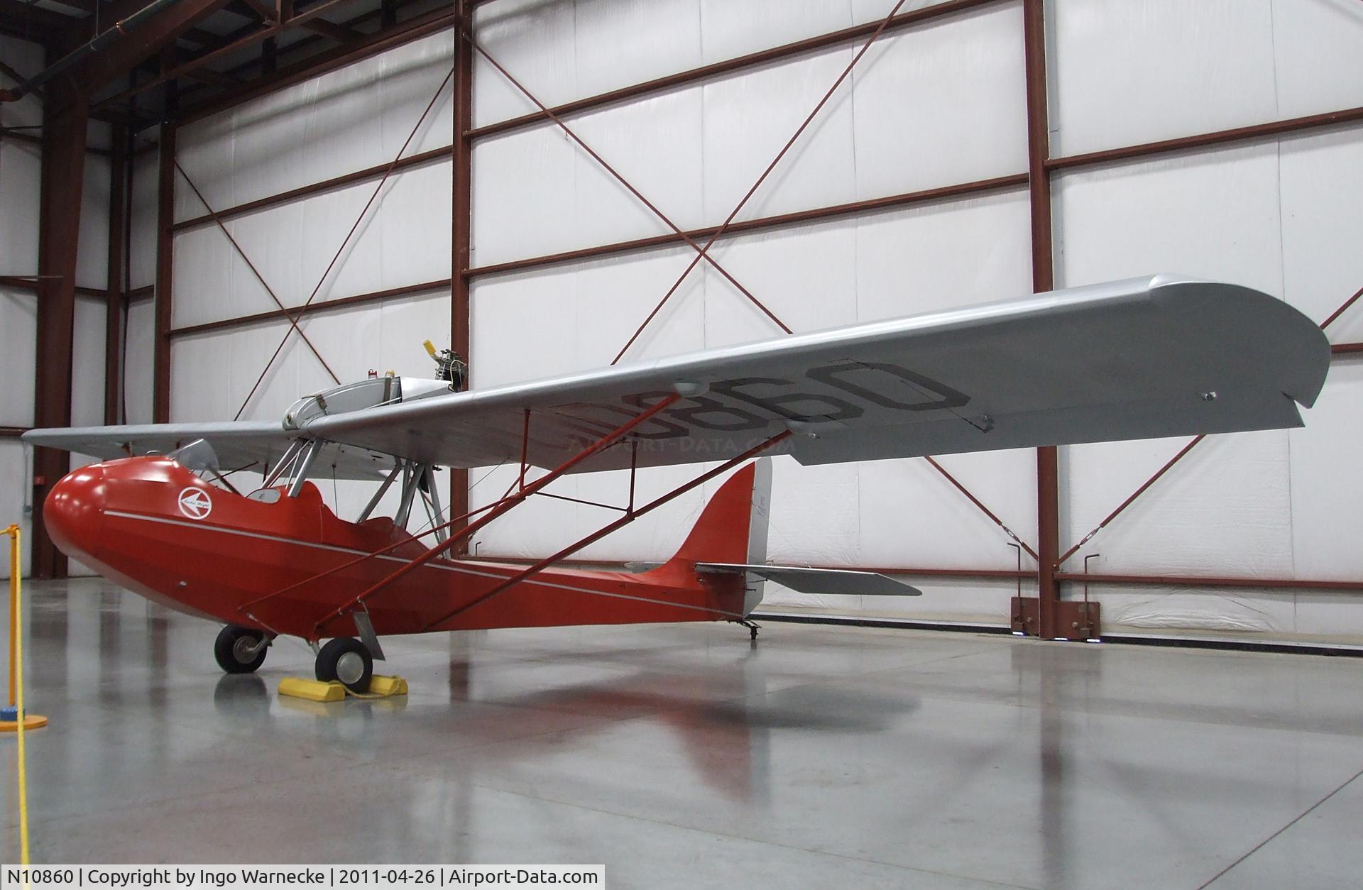 N10860, Curtiss-Wright JR CW1 C/N 1086, Curtiss-Wright JR CW-1 Junior at the Yanks Air Museum, Chino CA