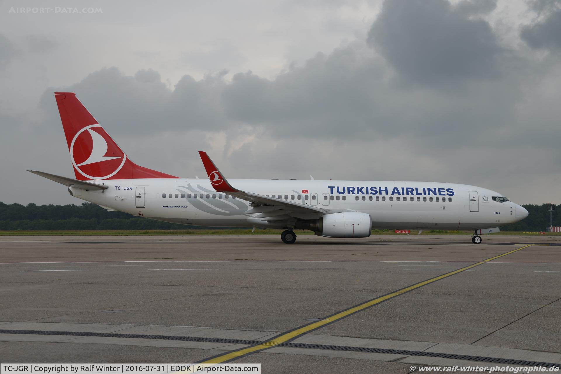 TC-JGR, 2006 Boeing 737-8F2 C/N 34415, Boeing 737-8F2 - TK THY Turkish Airlines 'Usak' - 34415 - TC-JGR - 31.07.2016 - CGN