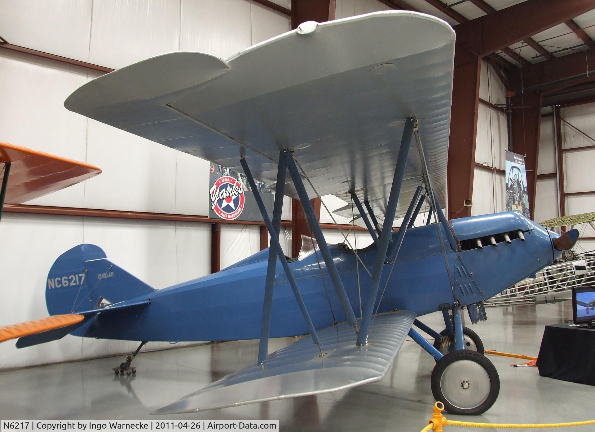 N6217, 1928 Travel Air 2000 C/N 669, Travel Air 2000 at the Yanks Air Museum, Chino CA