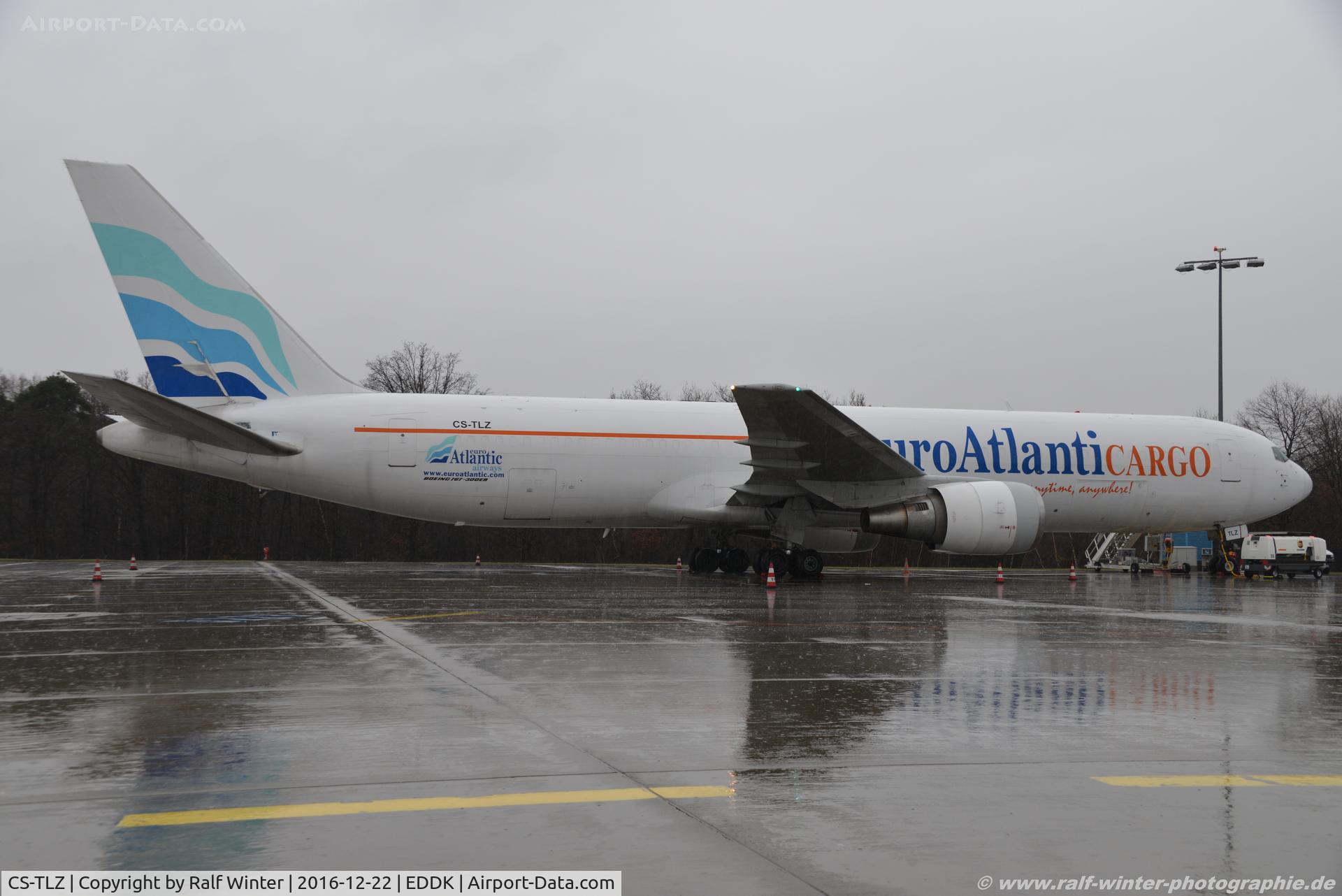 CS-TLZ, 1988 Boeing 767-375 C/N 24086, Boeing 767-375ERBDSF - YU MMZ euroAtlantic Cargo - 24086 - CS-TLZ - 22.12.2016 - CGN