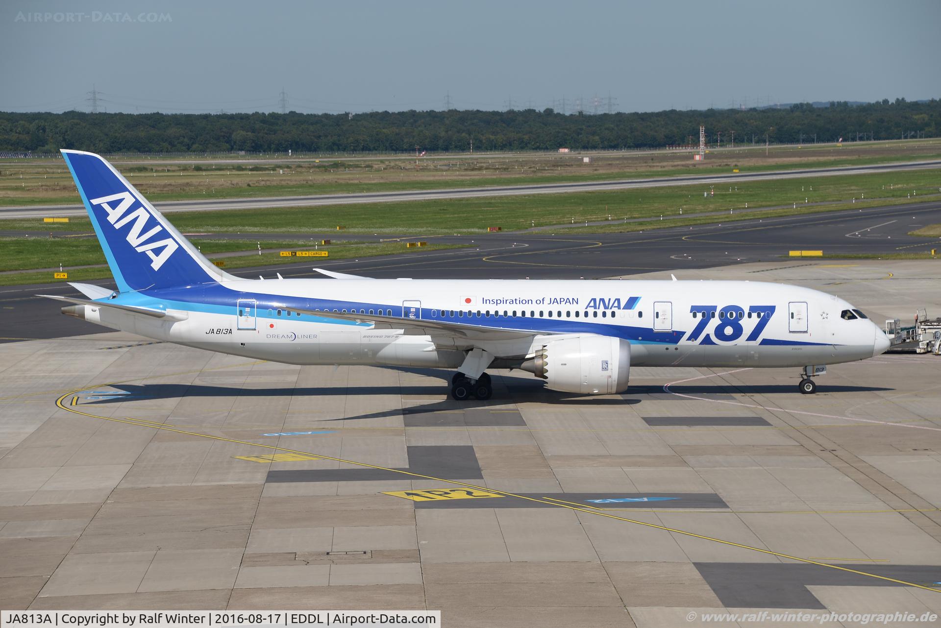 JA813A, 2012 Boeing 787-8 Dreamliner C/N 34521, Boeing 787-8 Dreamliner - NH ANA All Nippon Airways - 34521 - JA813A - 17.08.2016 - DUS