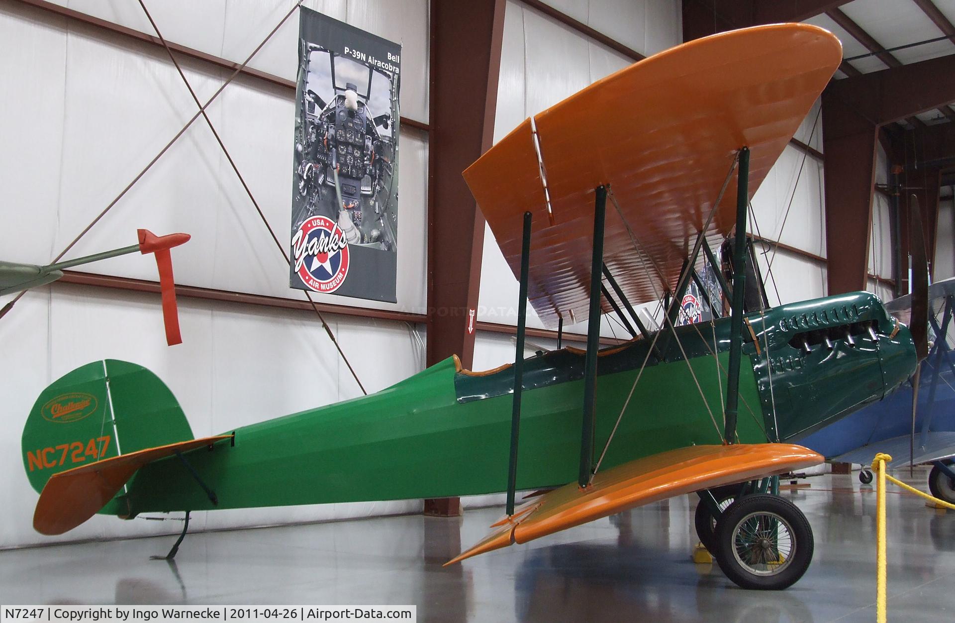 N7247, 1928 Fairchild KR-31 C/N 199, Fairchild (Kreider-Reisner) KR-31 at the Yanks Air Museum, Chino CA