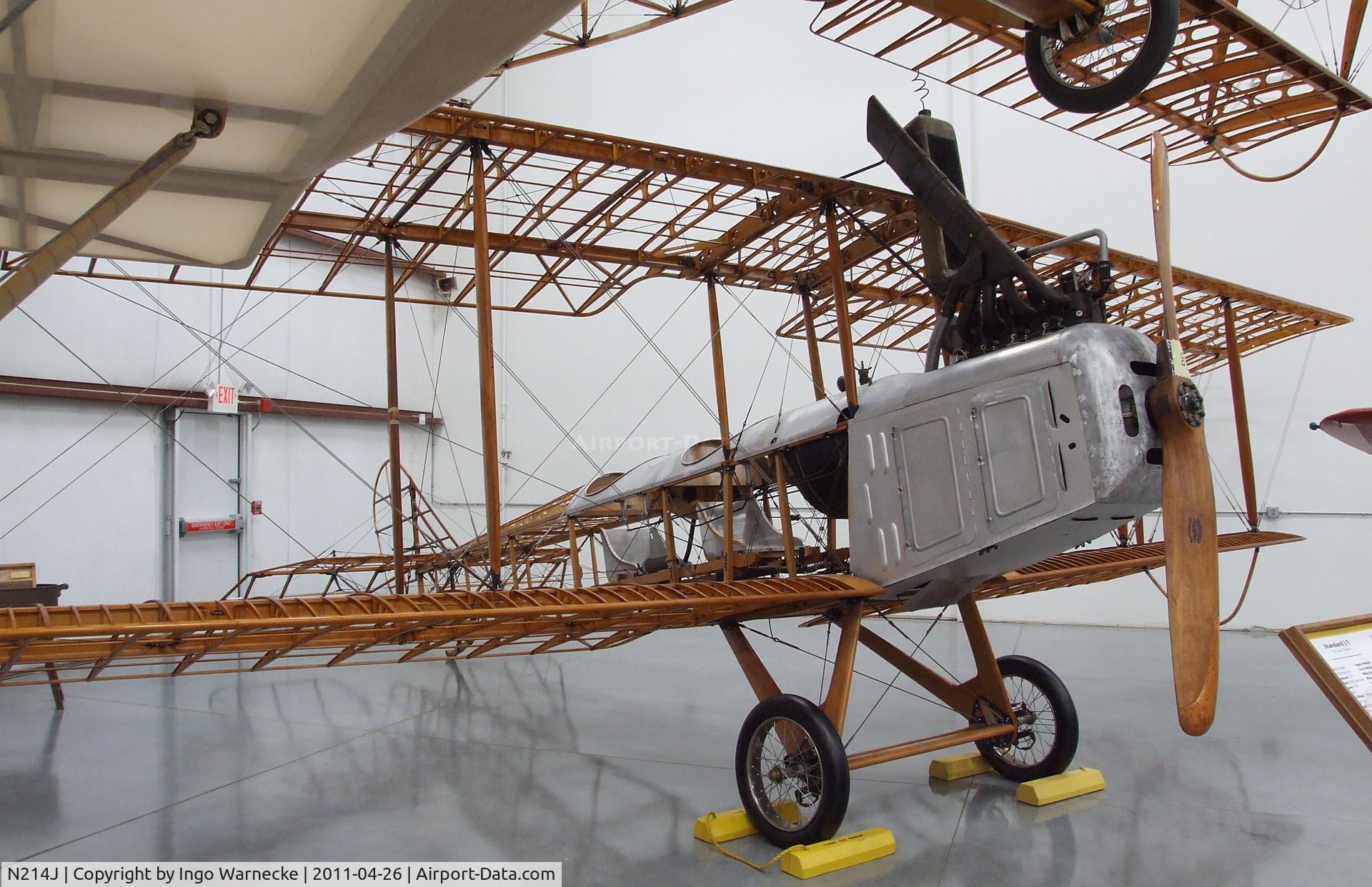N214J, Standard Aircraft Co J-1 C/N 214, Standard Aircraft Co J-1 at the Yanks Air Museum, Chino CA